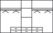 priess Kleiderschrank »Schrank Garderobe Wäscheschrank Barcelona in 5 Breiten«, viel Stauraum, geräumige Schubkästen, mit Spiegel, MADE IN GERMANY