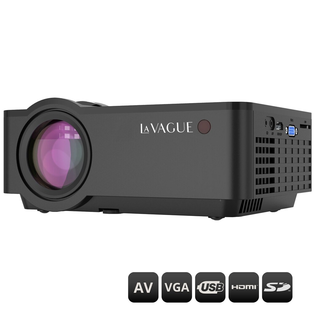 LA VAGUE Portabler Projektor »La Vague LV-HD320 Bundle«, (1000:1)
