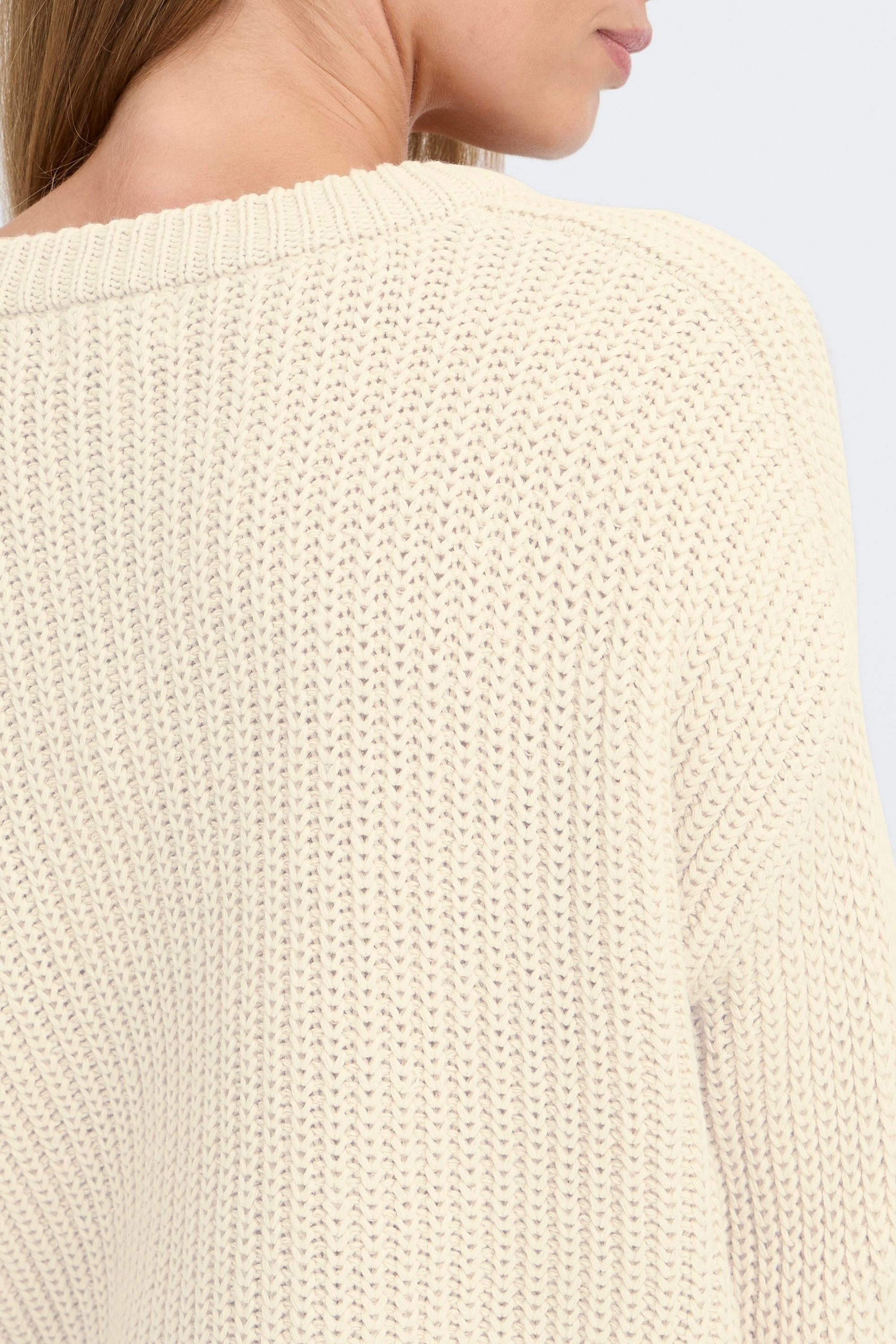 OXMO Strickfleece-Pullover »Strickpullover OXKanna«