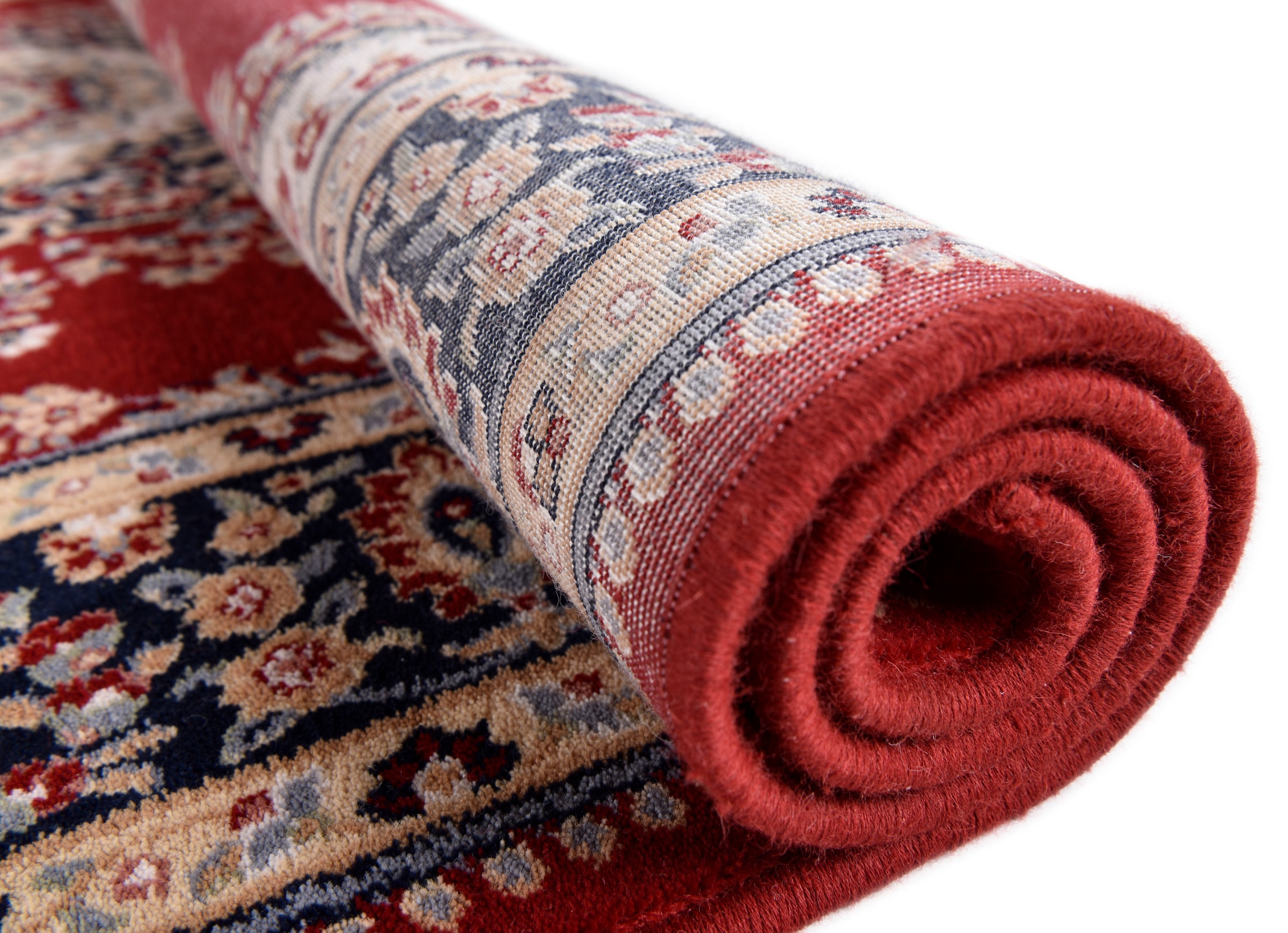 THEKO Wollteppich »Dolna - 809«, rund, 10 mm Höhe, Kurzflor, reine Wolle, Orient-Optik