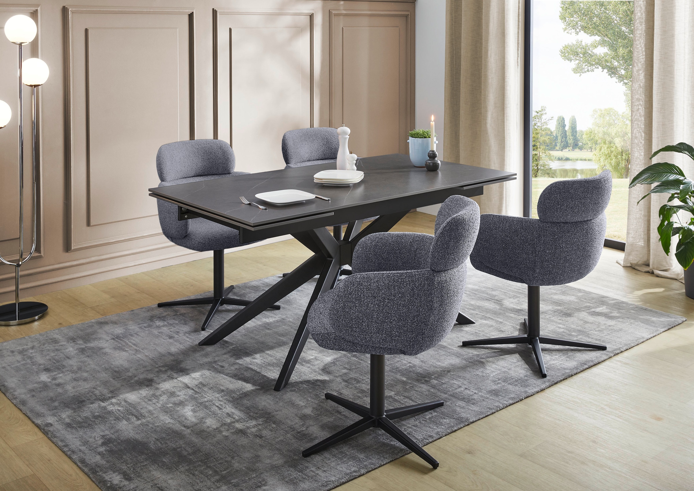 Jockenhöfer Gruppe Esszimmerstuhl »Bunny« () 1 Stk.4-Fuss Stuhl, inkl. Drehfunktion (360°), Sesseloptik, 150kg belastbar