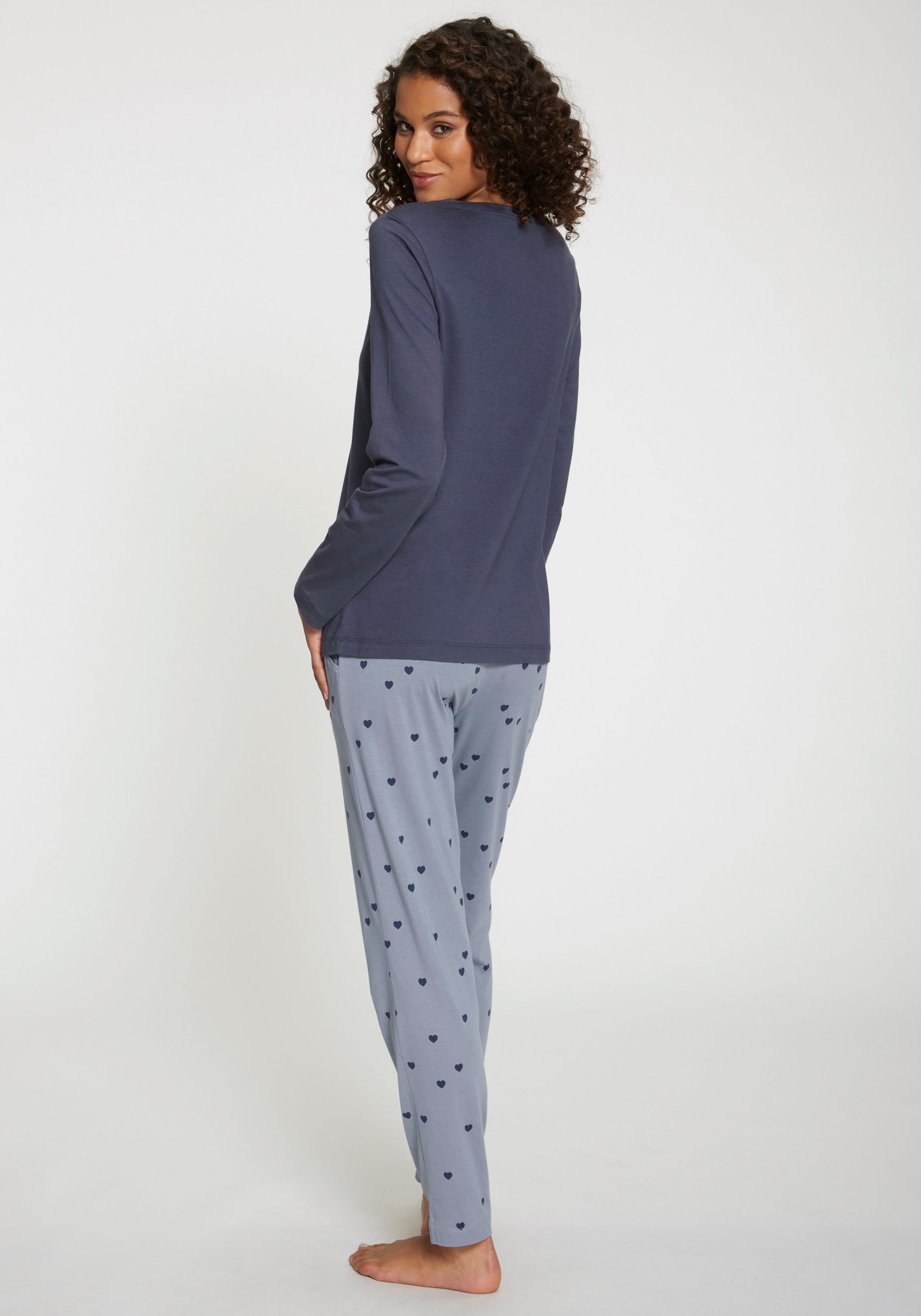 Vivance Dreams Pyjama 2 tlg. mit süßem Schrift-Aufdruck