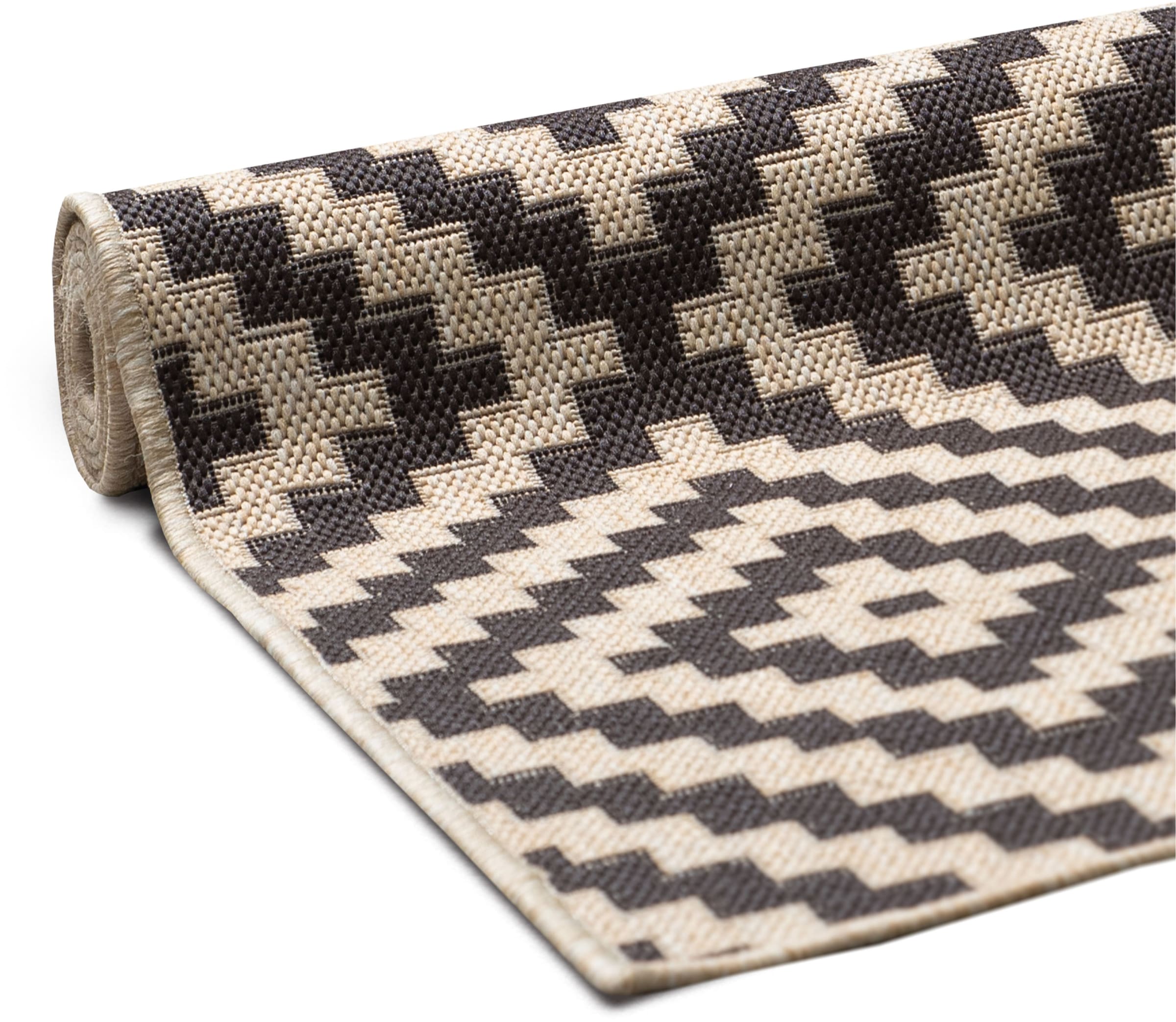 my home Teppich »Cordoba auch als Läufer erhältlich«, rechteckig, 3 mm Höhe, In- und Outdoor geeignet, Sisal-Optik, Wetterfest & UV-beständig, Boho