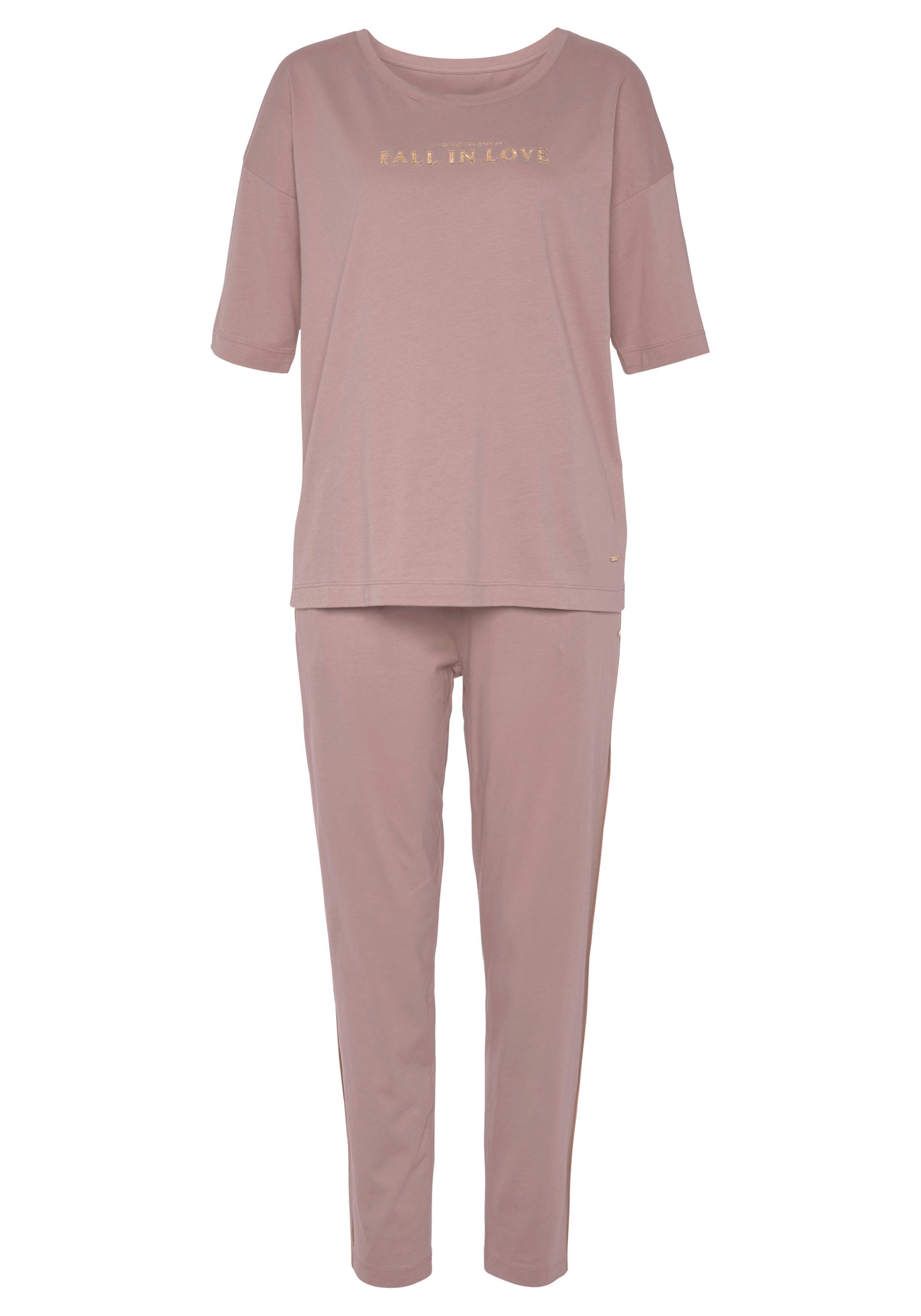 Vivance Dreams Pyjama, (2 tlg.), mit schönem Foildruck