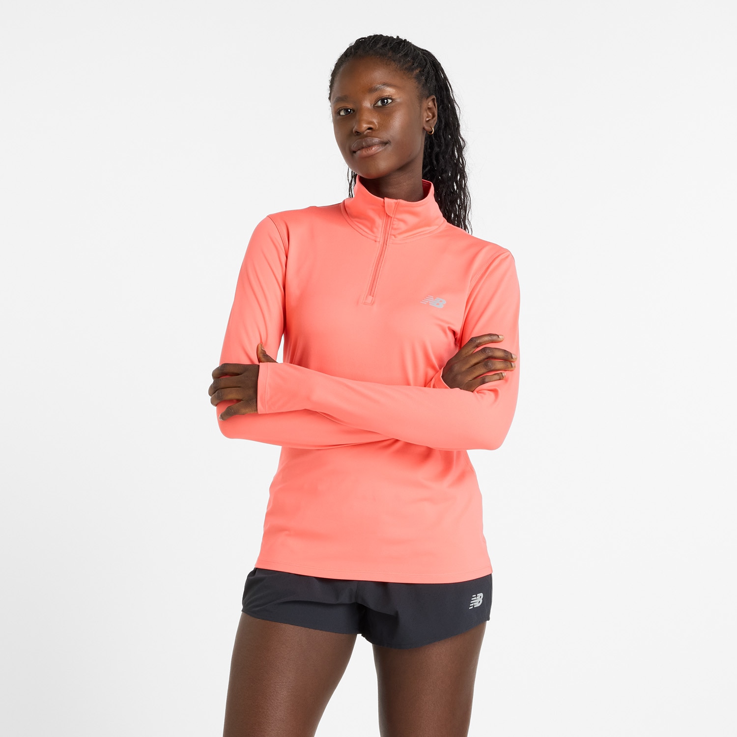 New Balance Laufshirt »Sport Essentials Space Dye Quarter Zip«