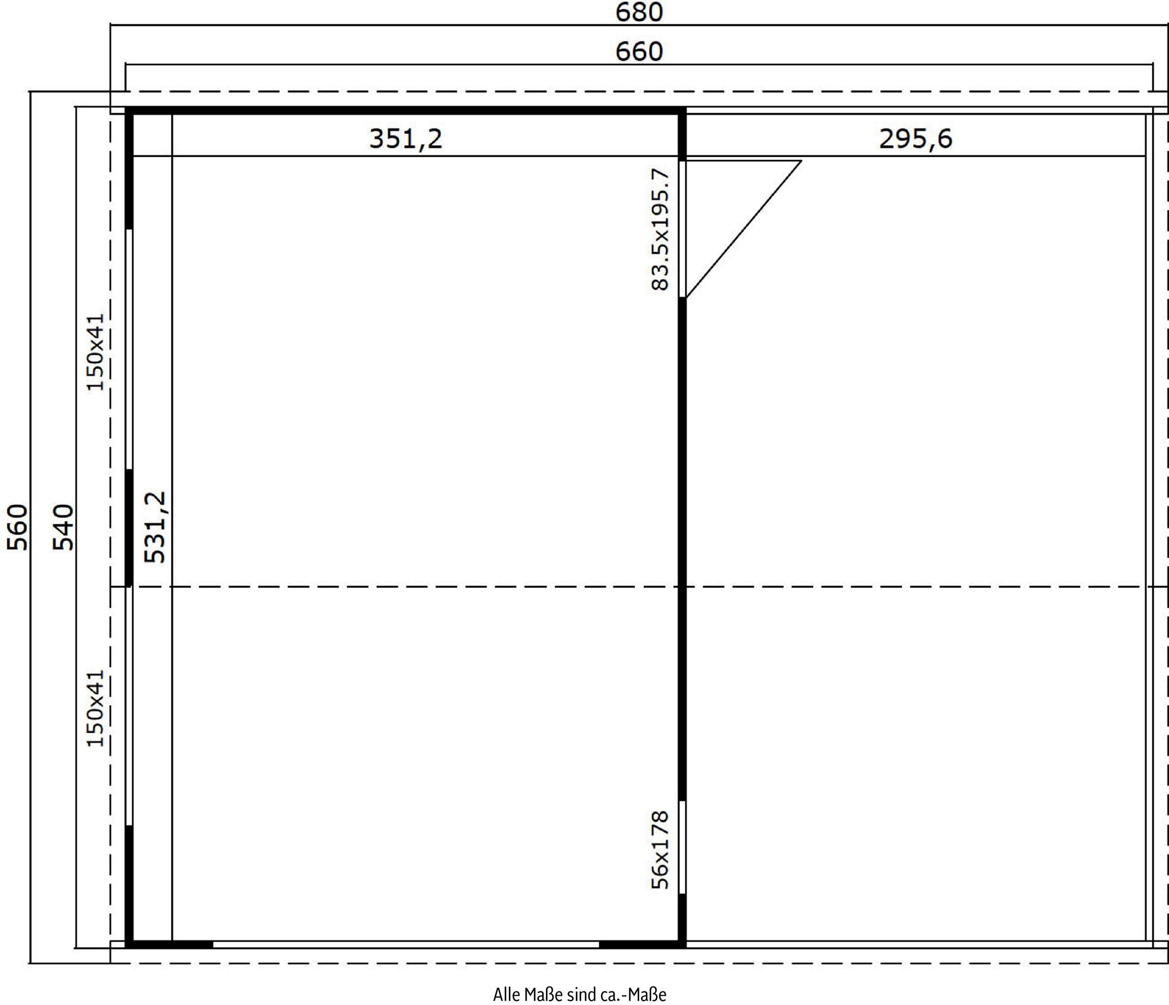 LASITA MAJA Garage »Bahamas«, (mit zusätzlichem Eingang)
