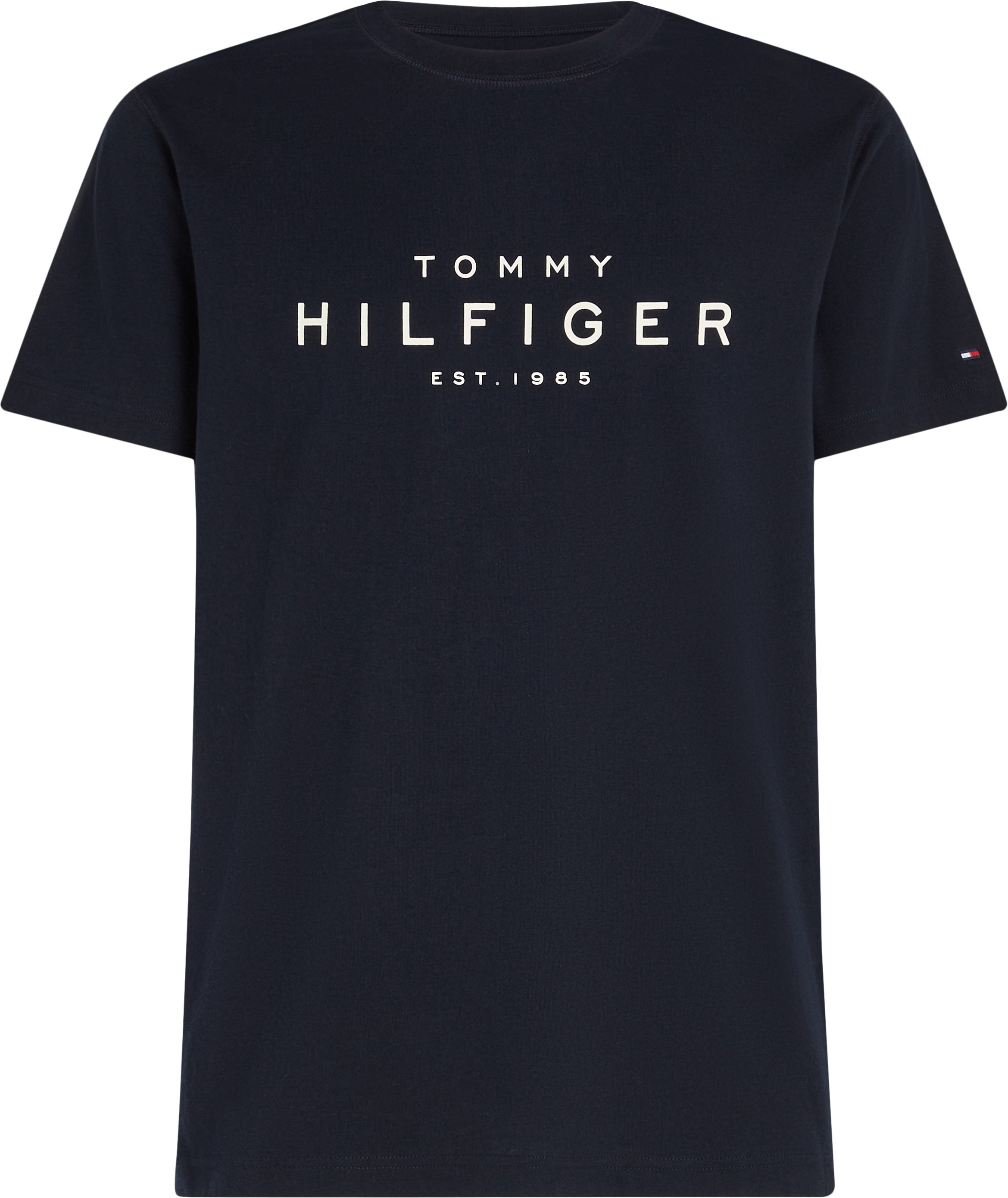 Tommy Hilfiger Big & Tall Rundhalsshirt »BT-BIG RWB HILFIGER TEE-B«, in Großen Größen, Logodruck