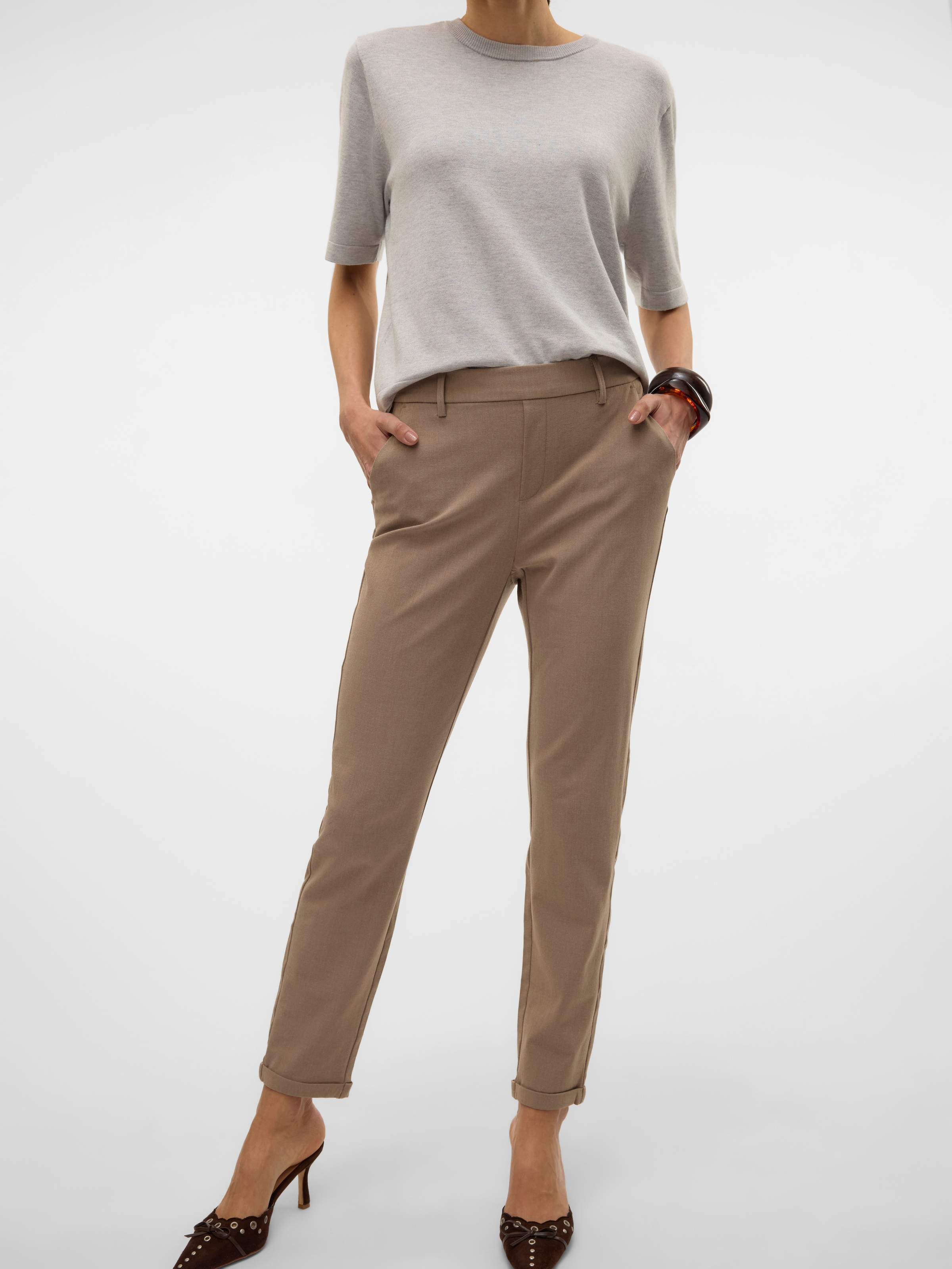 Vero Moda Anzughose »VMMAYA MONE MW LOOSE TAILOR PANT NOOS«