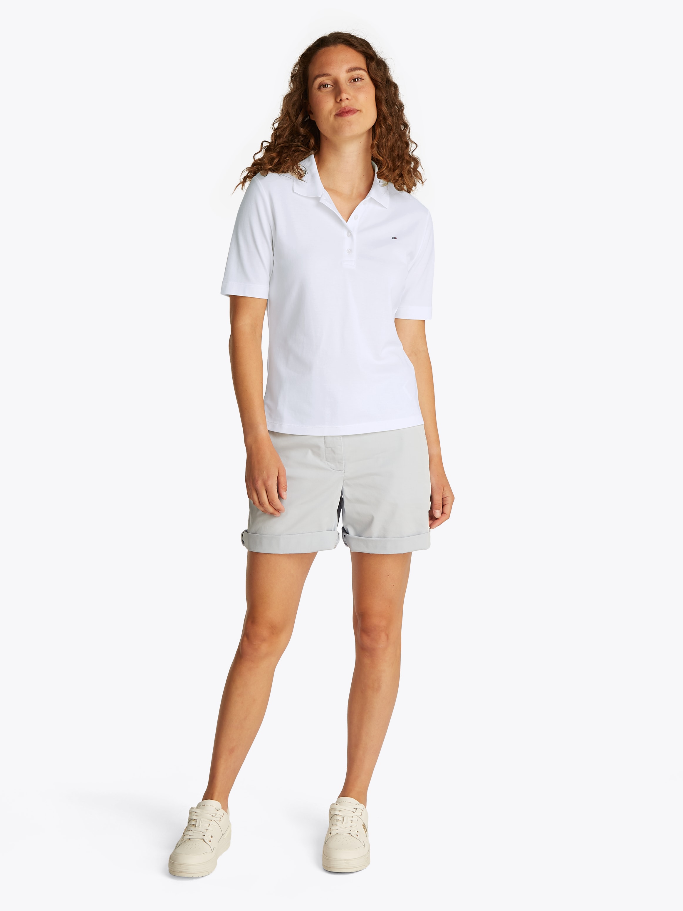 Tommy Hilfiger Poloshirt »1985 REG PIQUE POLO« mit Logo-Stickerei, Seitenschlitze, Regular Fit