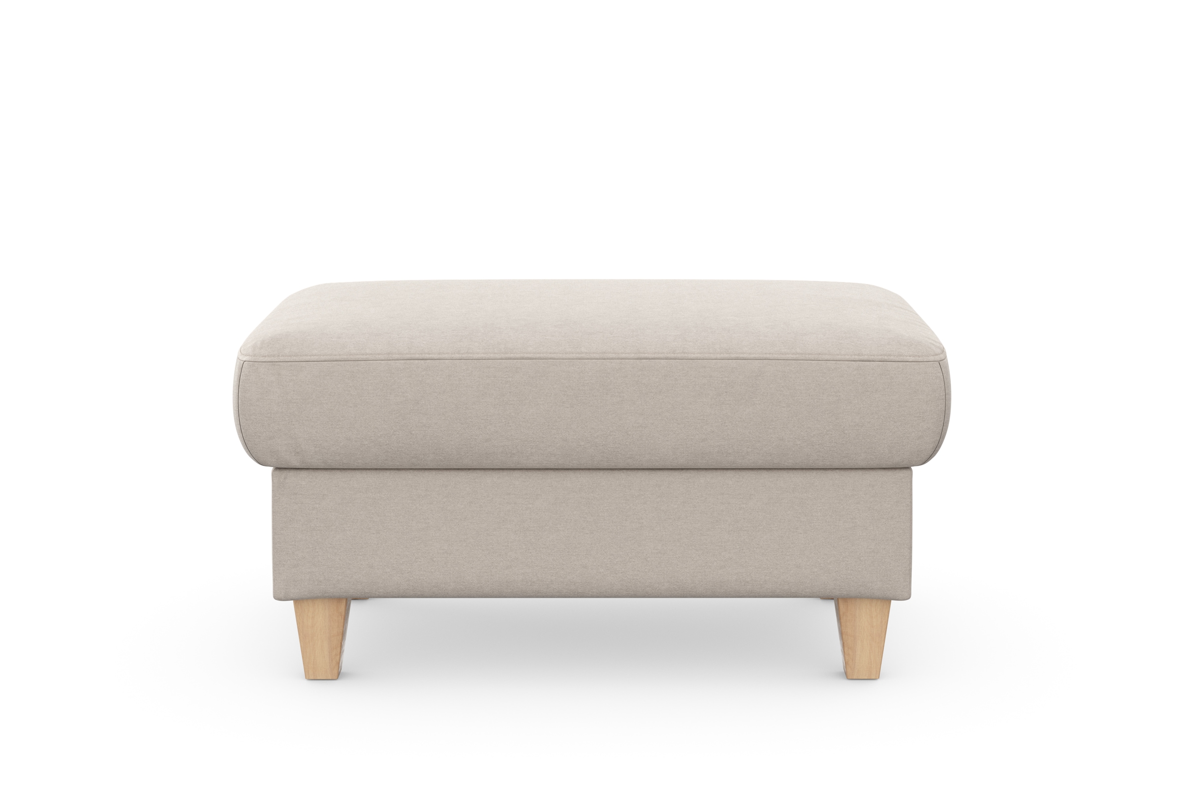 sit&more Stauraumhocker »Farö«, mit Stauraum und Federkern und naturfarbenen Füßen