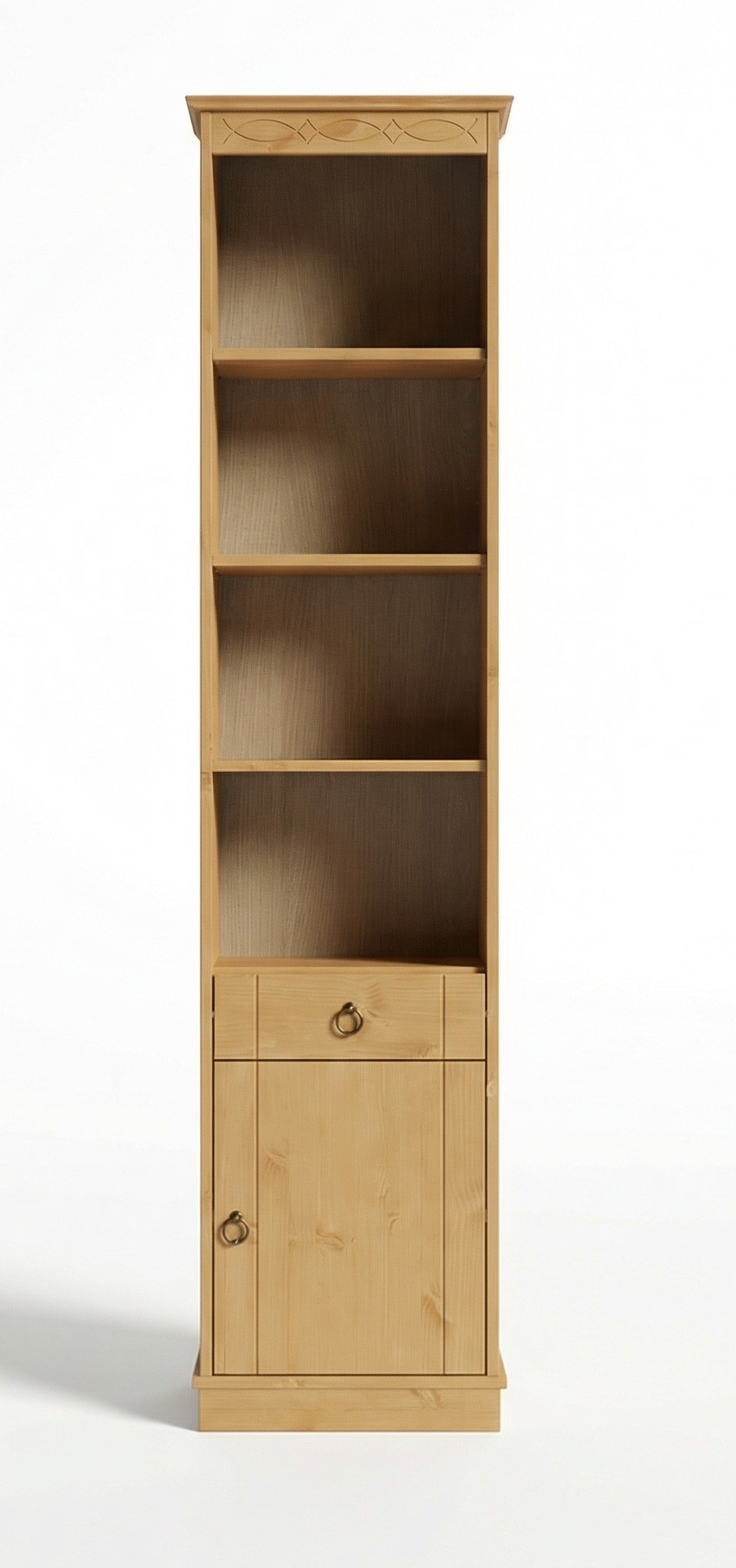 OTTO home Hochschrank »Indra, Badschrank, Badmöbel, Badezimmerschrank« B/T/H: 46/32/186 cm,  aus massiver Kiefer, mit Schublade, FSC®-zertifiziert
