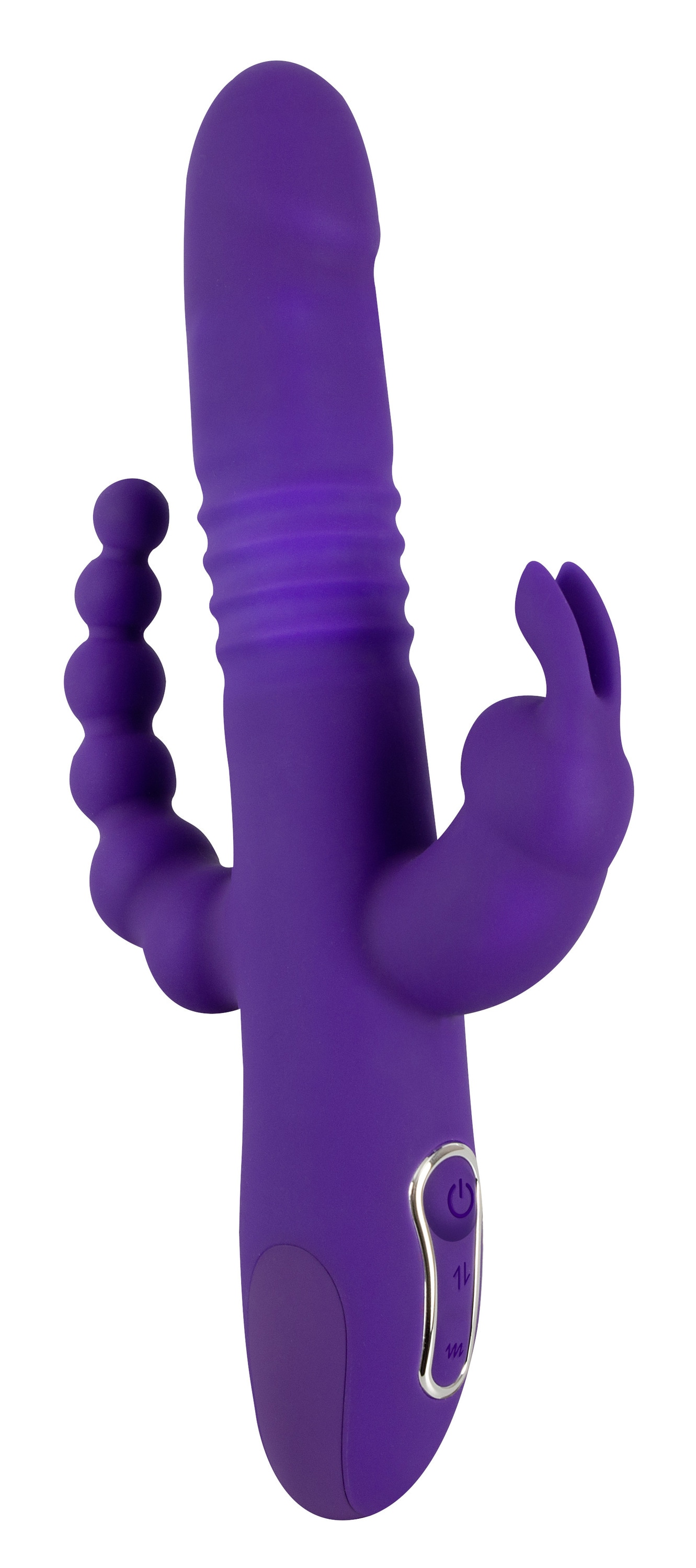 Sweet Smile Vibrator »Vib mit Stoßfunktion und Klitorisreizer Thrusting Pearl Triple«