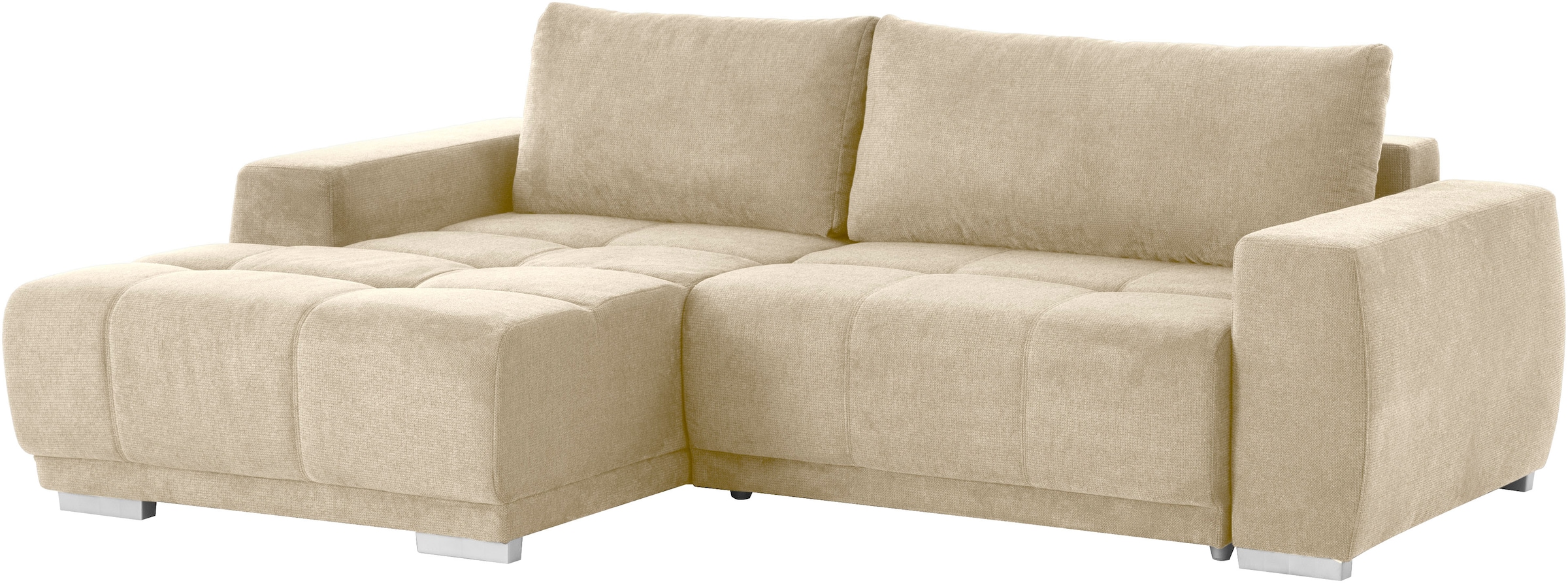 INOSIGN Ecksofa »Bolero L-Form«, wahlweise mit Bettfunktion & Bettkasten