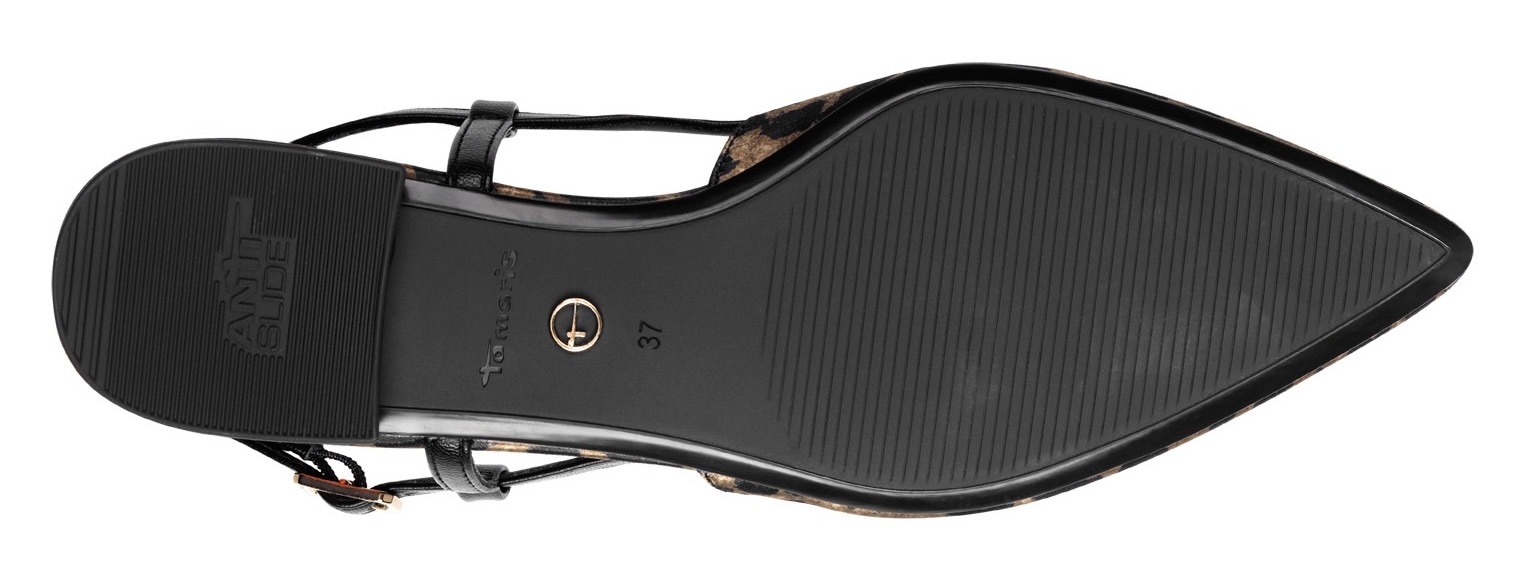 Tamaris Slingpumps  , Blockabsatz, Sommerschuh mit schickem Schmuckelement