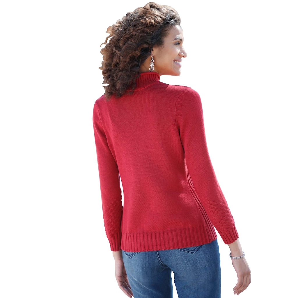 Casual Looks Stehkragenpullover »Pullover«