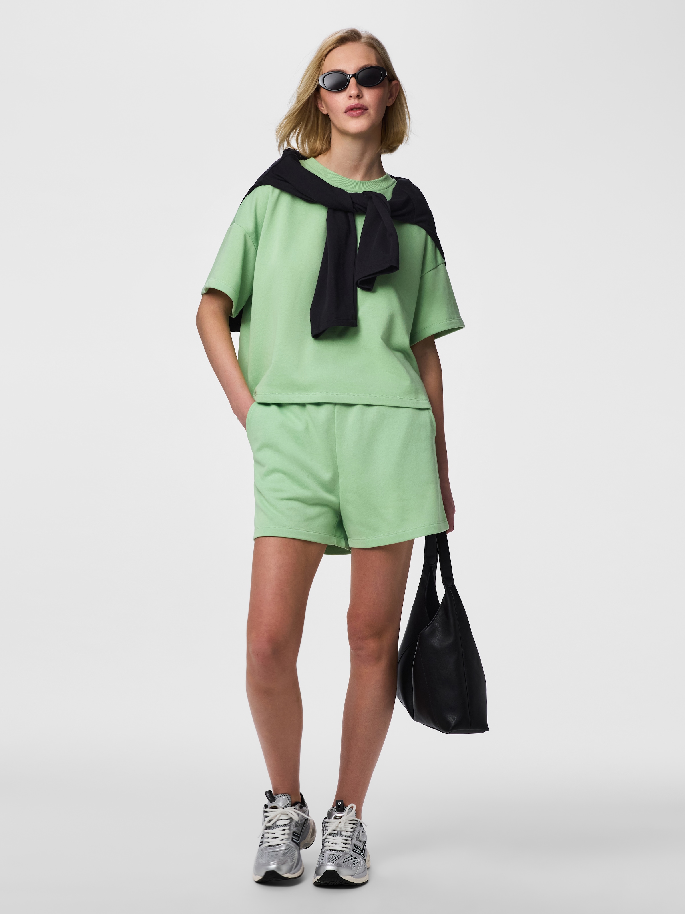 pieces Sweatshirt »PCCHILLI SUMMER 2/4 LOOSE SWEAT NOOS BC«
