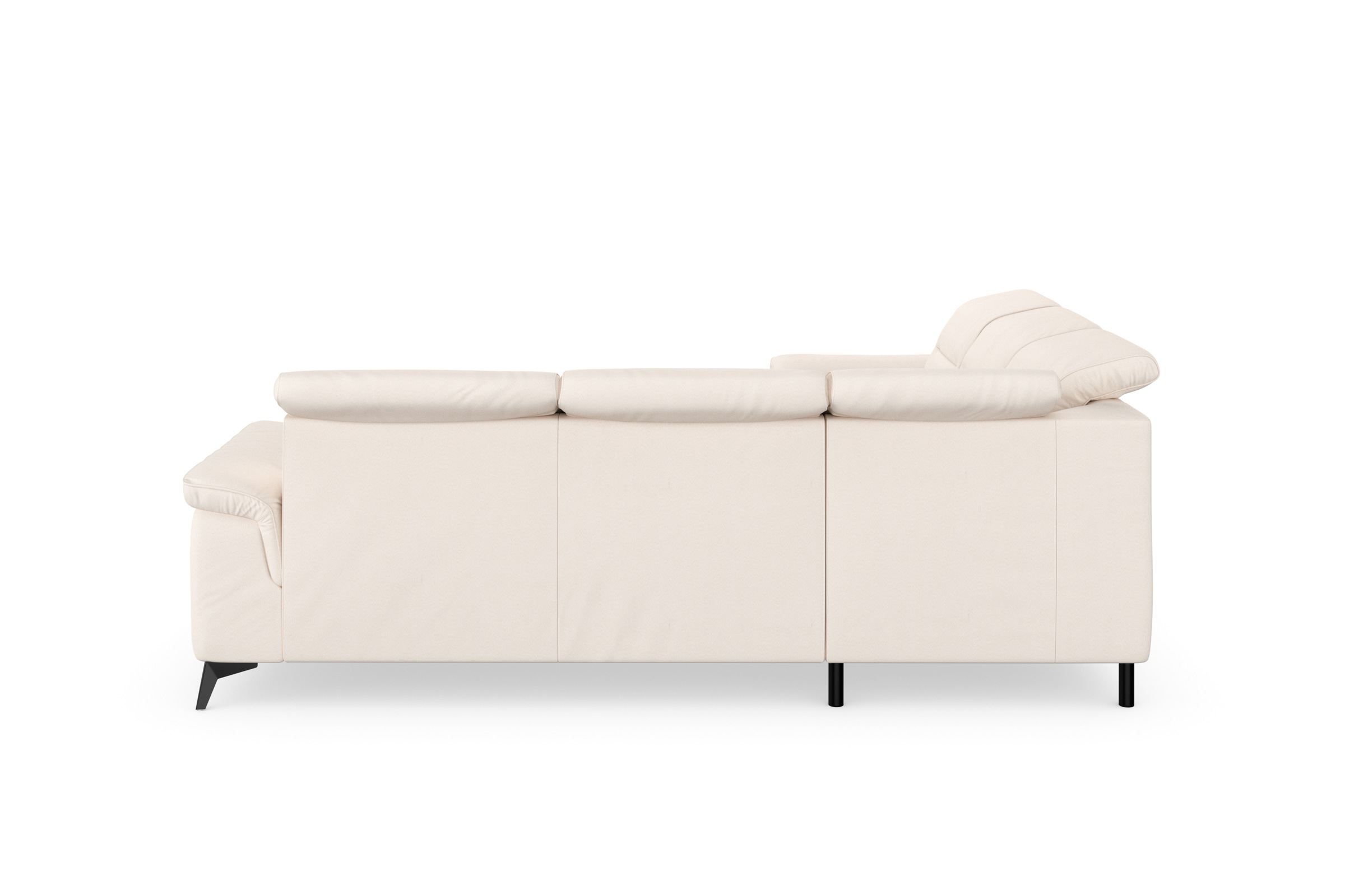 sit&more Ecksofa »Sinatra L-Form«, optinal mit Kopfteilverstellung und Armteilfunktion, Metallfüße