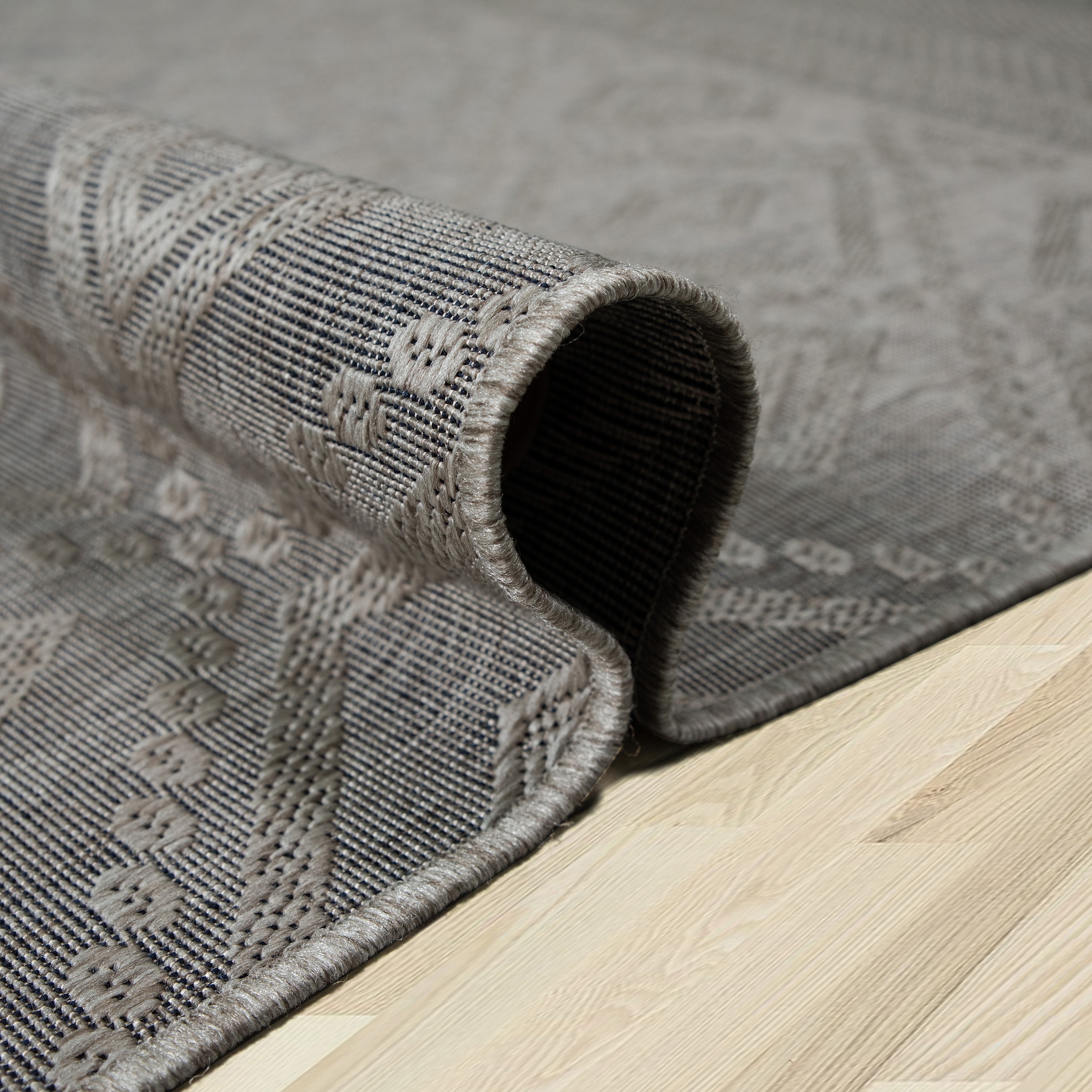 my home Teppich »Toronto auch als Läufer erhältlich« rechteckig 3 mm Höhe In- und Outdoor geeignet, Sisal-Optik, Wetterfest & UV-beständig, Boho