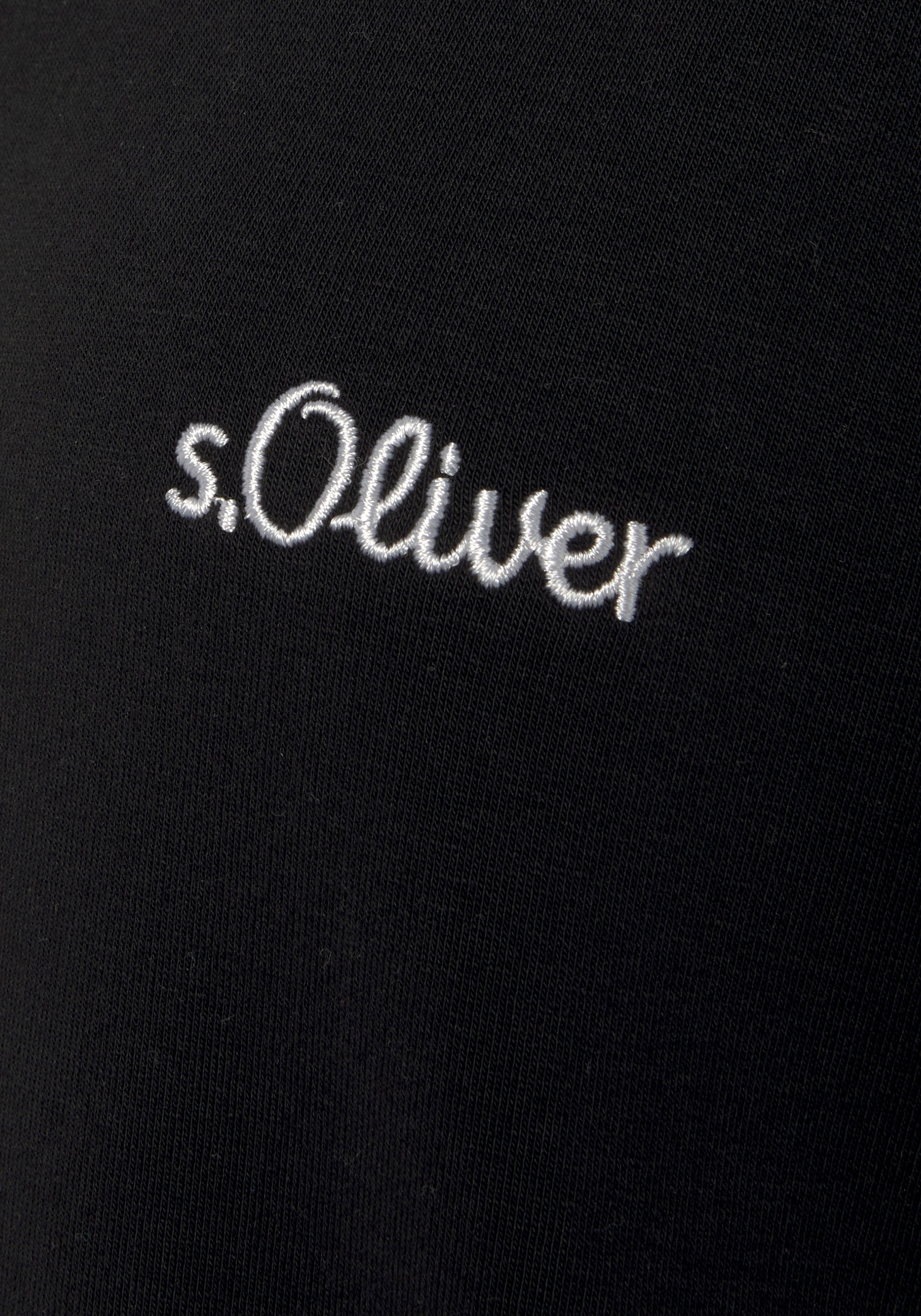 s.Oliver Sweatjacke, mit Reißverschluss und Kontrast Einsätzen, Loungewear