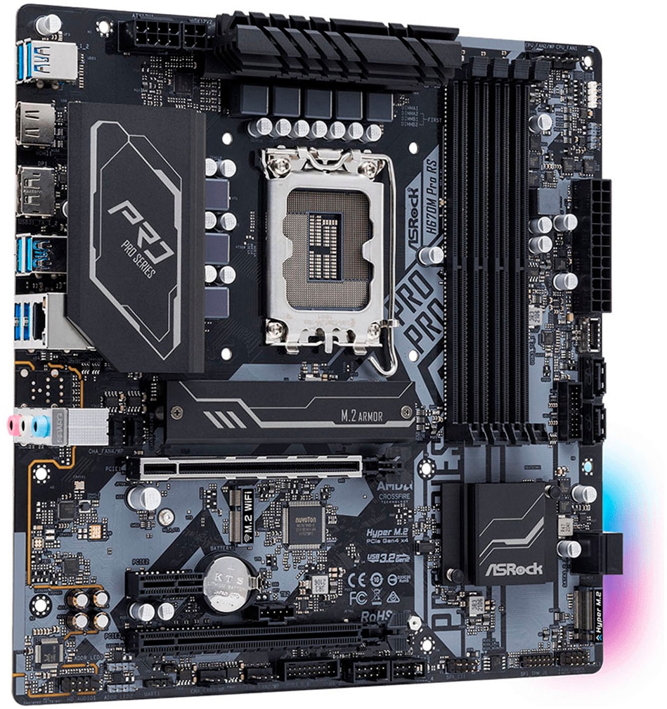 Asrock Mainboard »H670M Pro RS«