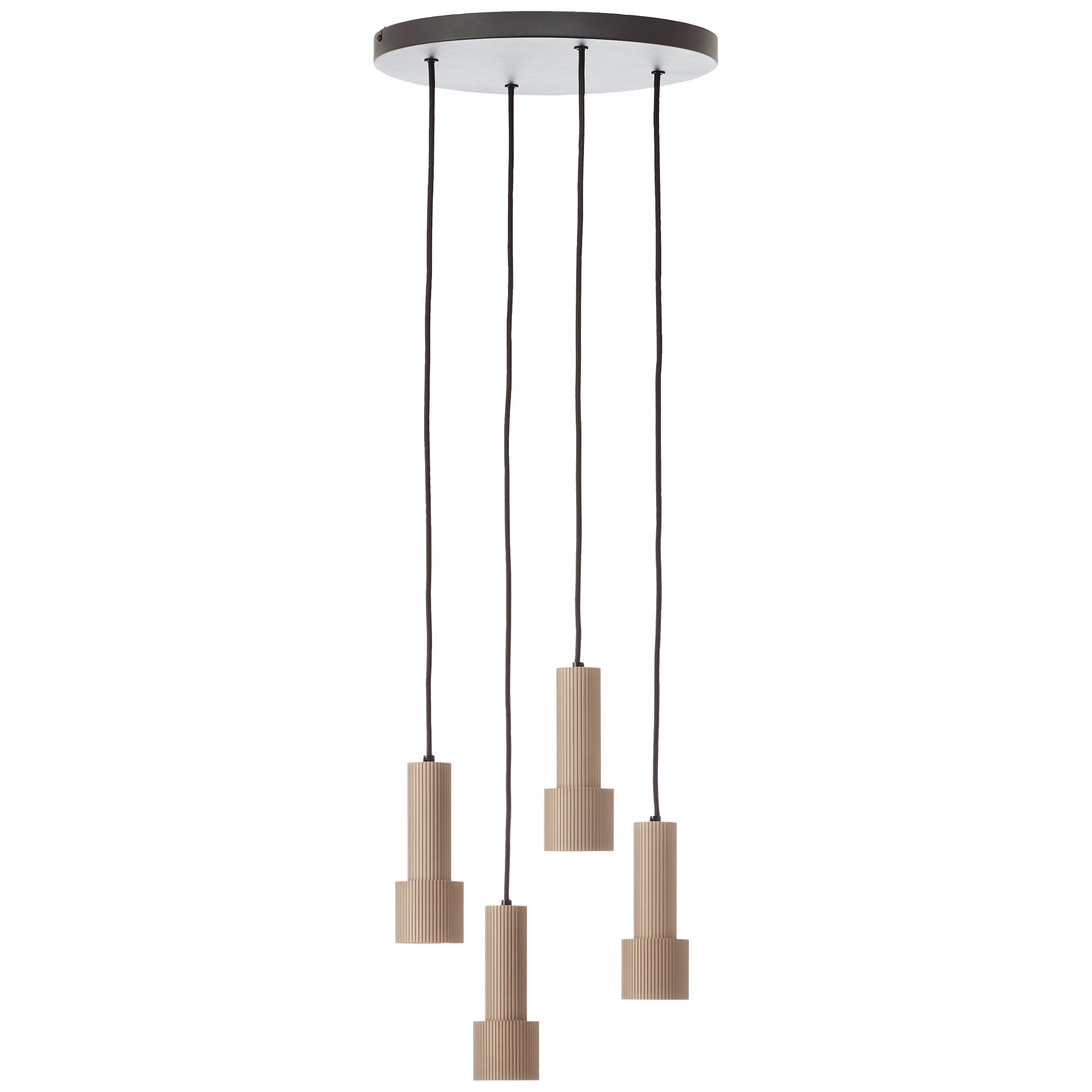 Brilliant Pendelleuchte »Cadiz« GU10 1 Stk. 150 x 35 cm, 4x GU10 Fassung, kürzbar, Aluminium, schwarz/bronzefarben