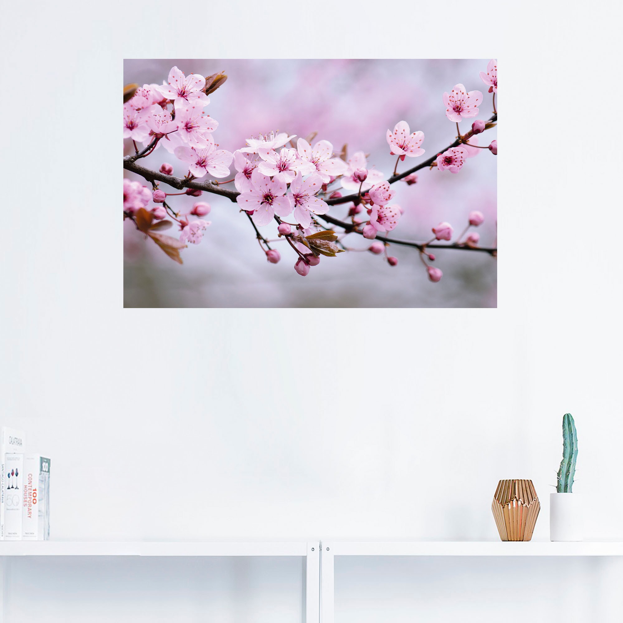 Artland Wandbild »Kirschblüten«, Blumen, (1 St.), als Alubild, Outdoorbild, Leinwandbild, Poster, Wandaufkleber