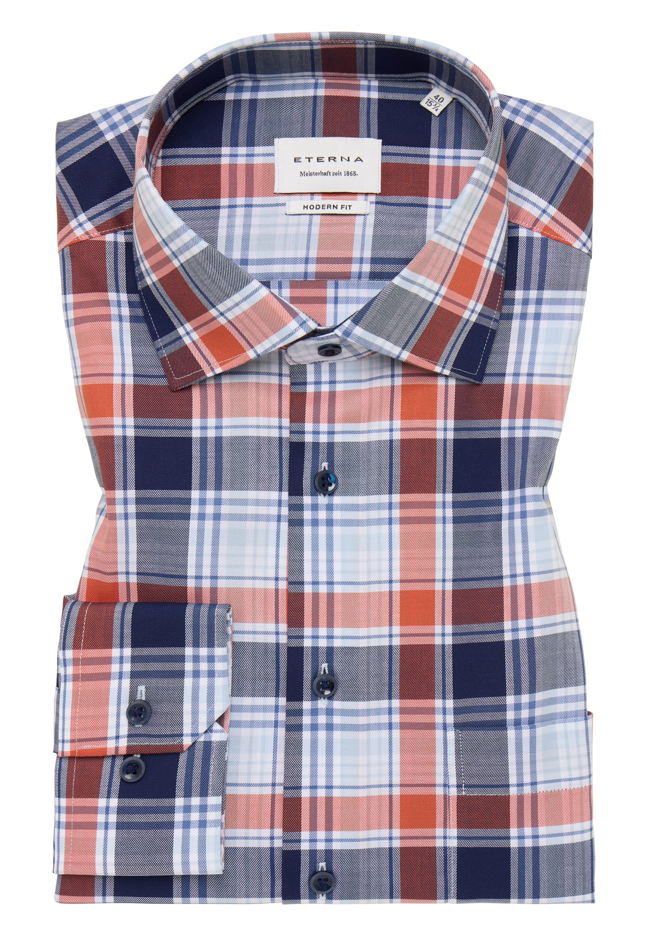Eterna Langarmhemd »MODERN FIT«, NON IRON (bügelfrei)