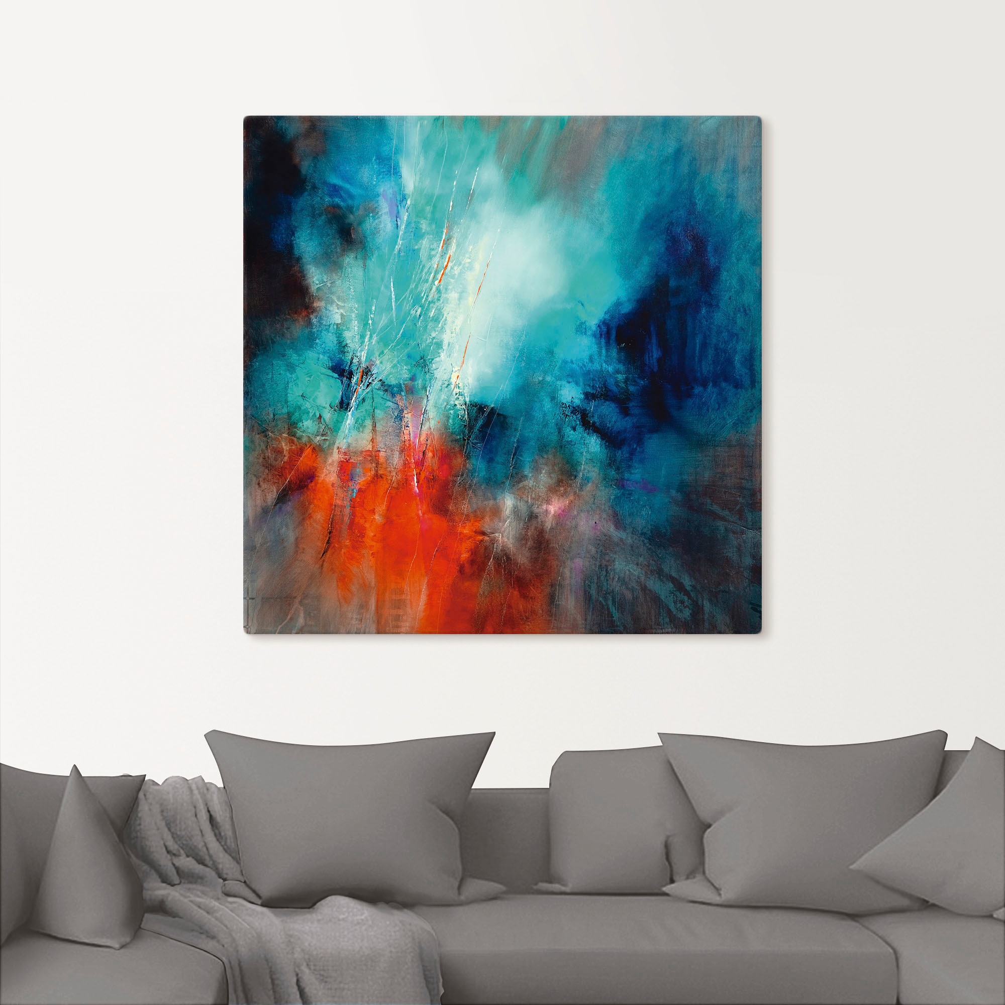 Artland Wandbild »Frühling im Eistobel« Gegenstandslos 1 Stk. tlg. als Alubild, Leinwandbild in verschied. Größen