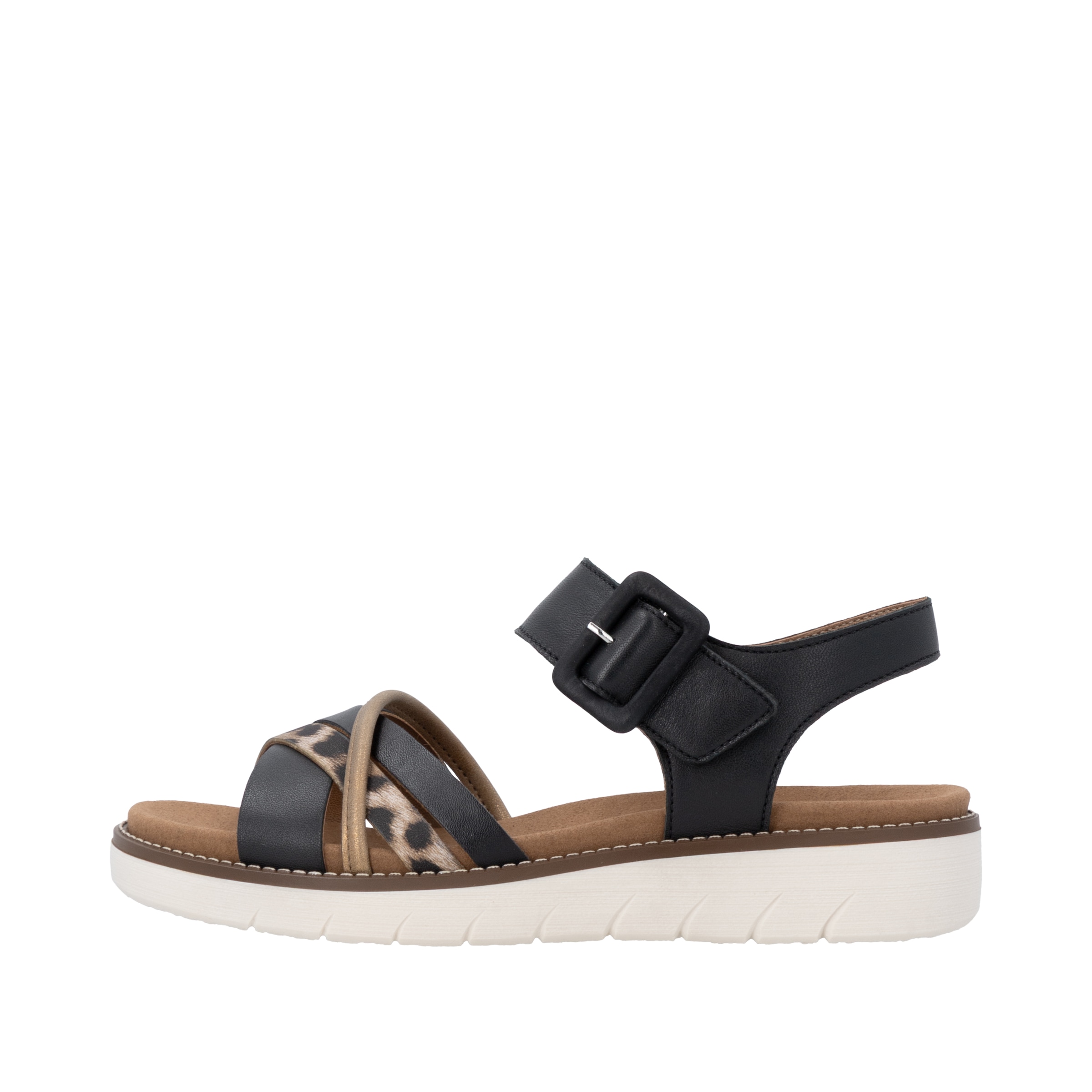 Remonte Sandale  Sommerschuh, Sandalette mit Softfußbett und Klettverschluss