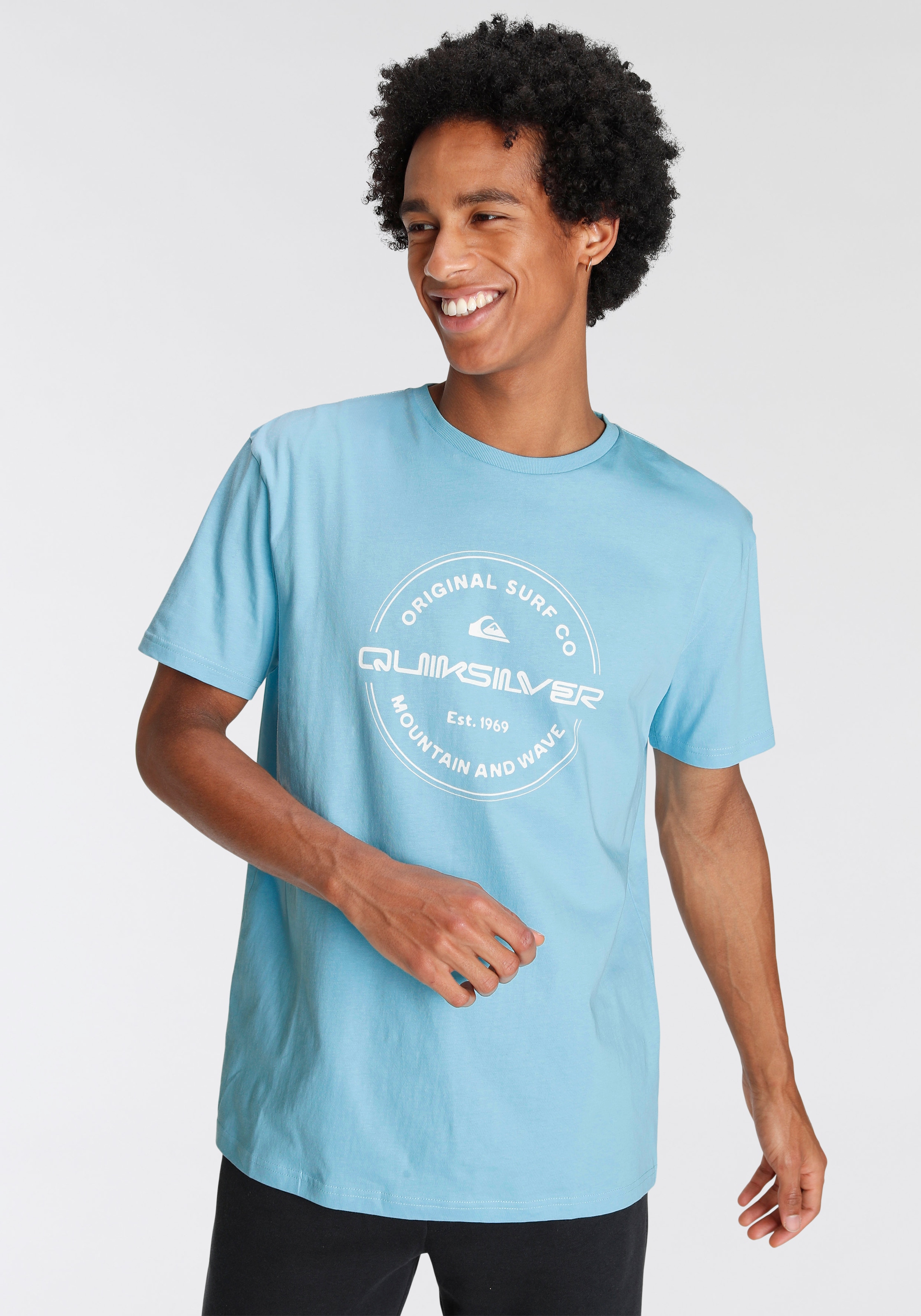 Quiksilver T-Shirt »Herren Doppelpack mit 2 bei (Packung, tlg.) Logodruck«