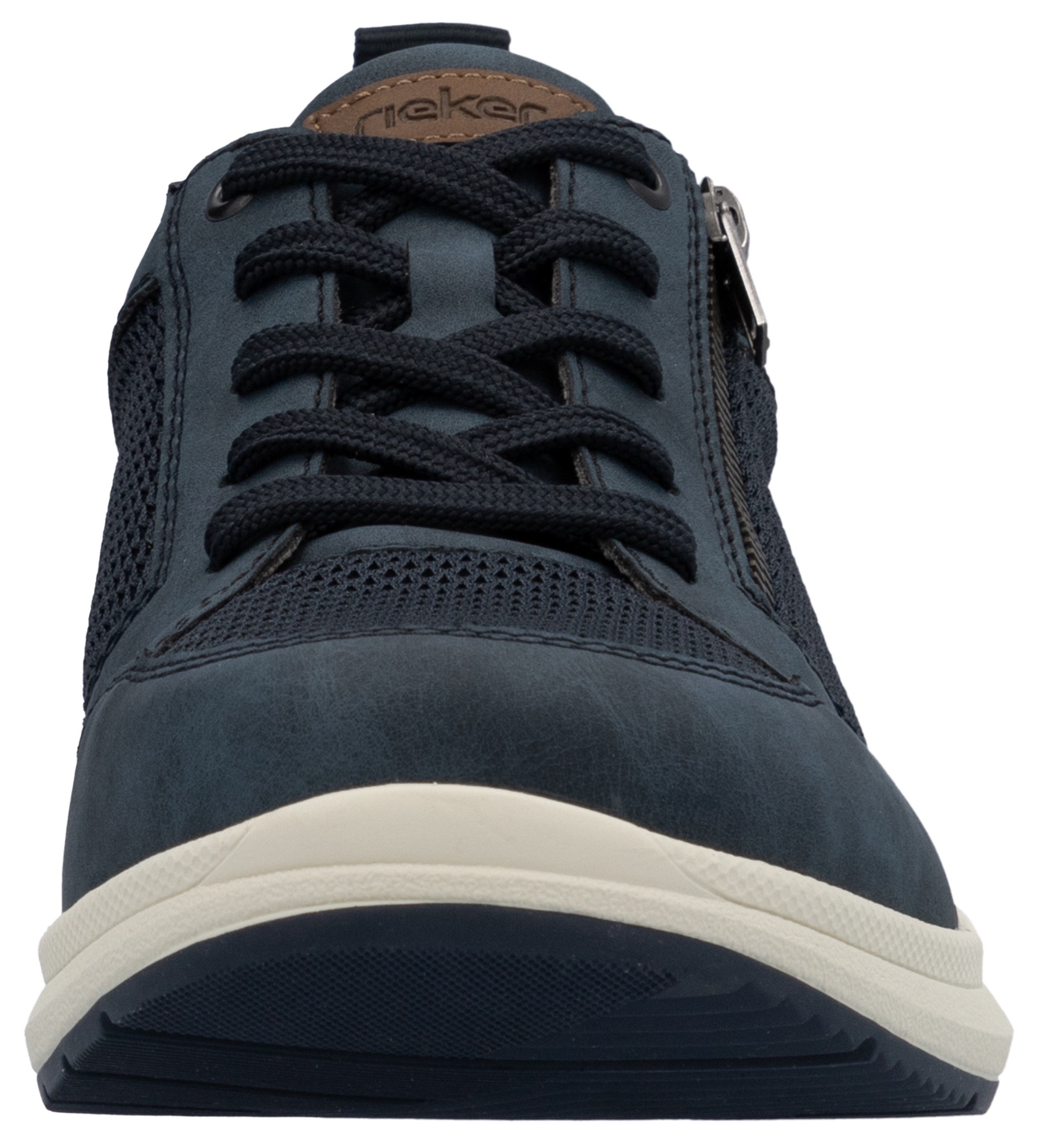 Rieker Sneaker, Halbschuh, Freizeitschuh, Schnürschuh mit seitlichem Reißverschluss