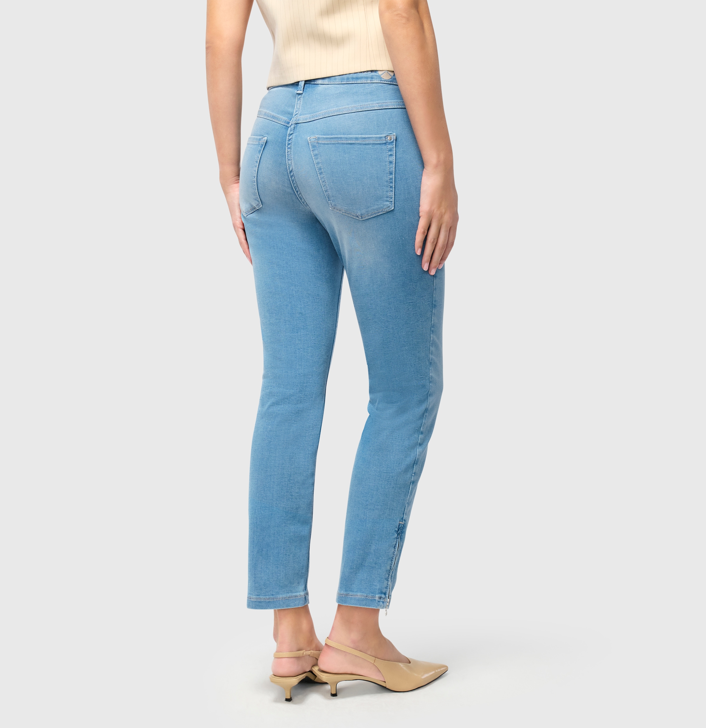 MAC 7/8-Jeans »Dream Chic« verkürzte Form mit Reißverschluss