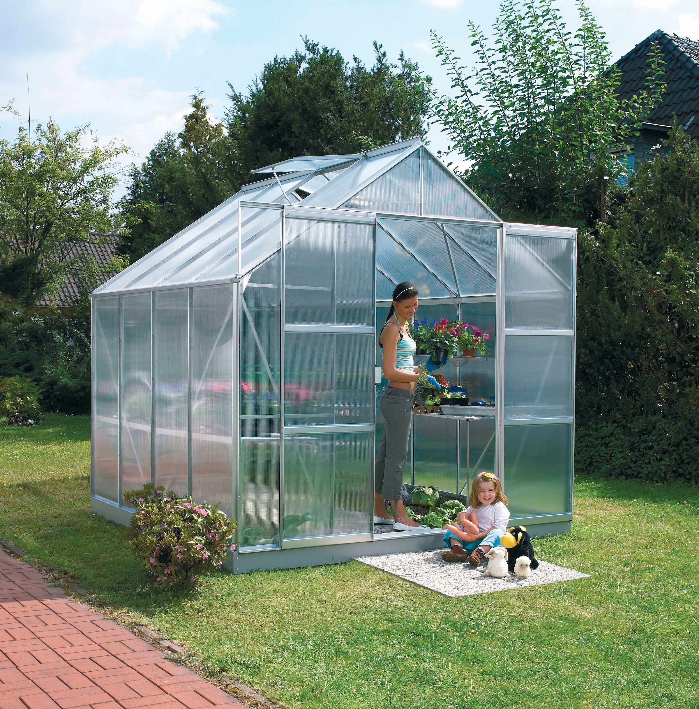 Vitavia Gewächshaus »Mars 6700« Alu-Profile, 6,mm Hohlkammerplatten