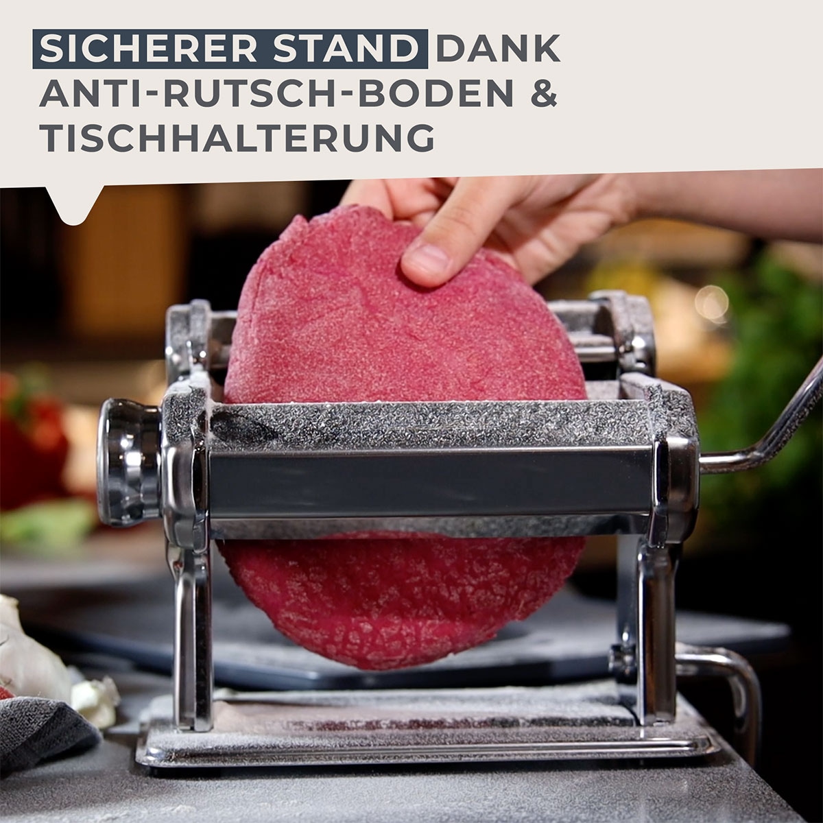 FACKELMANN Nudelmaschine »#easyprepare, Maschine für leckere Pasta« Aufsätze für Lasagneblätter, Tagliatelle & Spaghetti