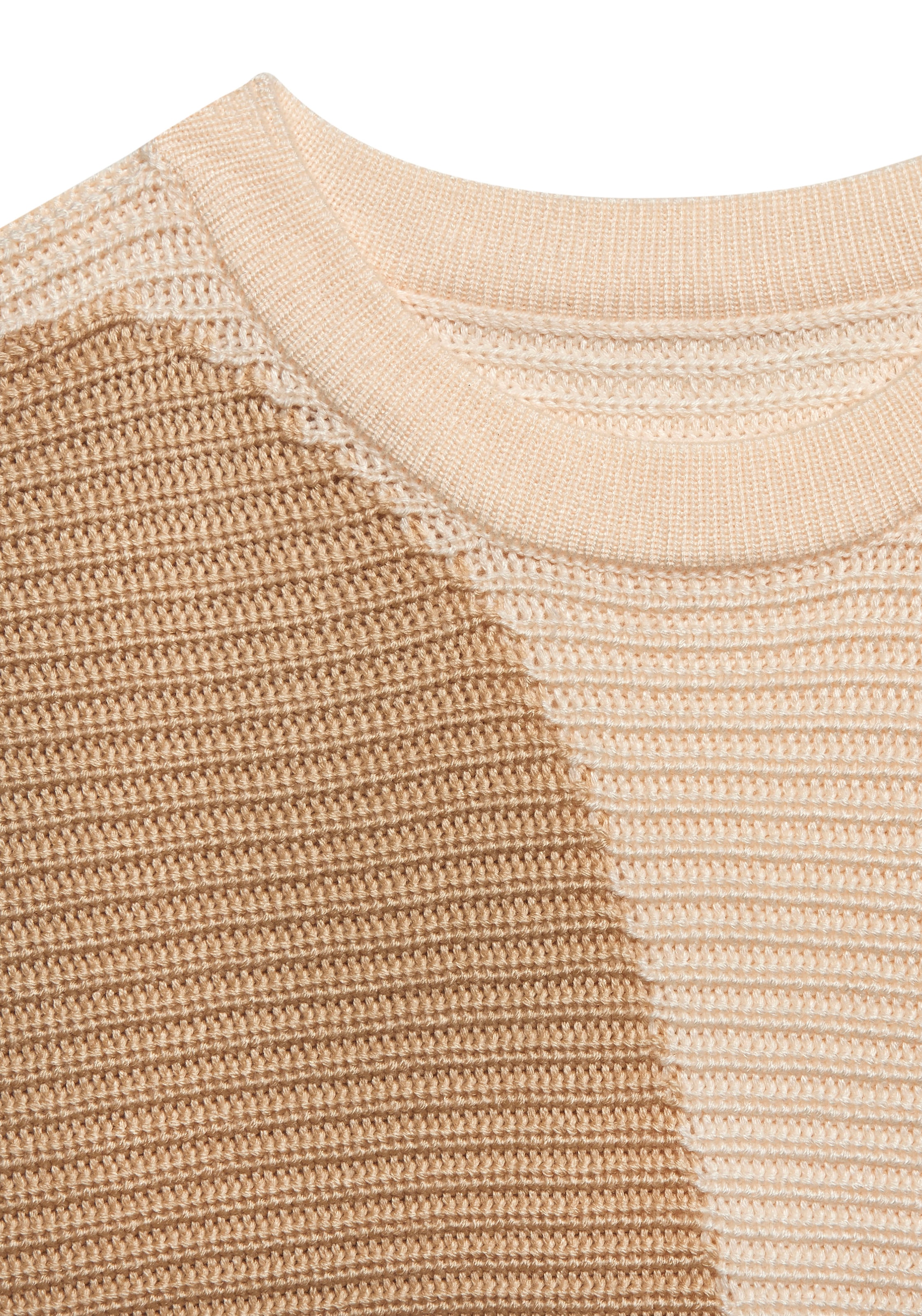 Vivance Strickpullover, in Colorblock-Optik, Rundhals