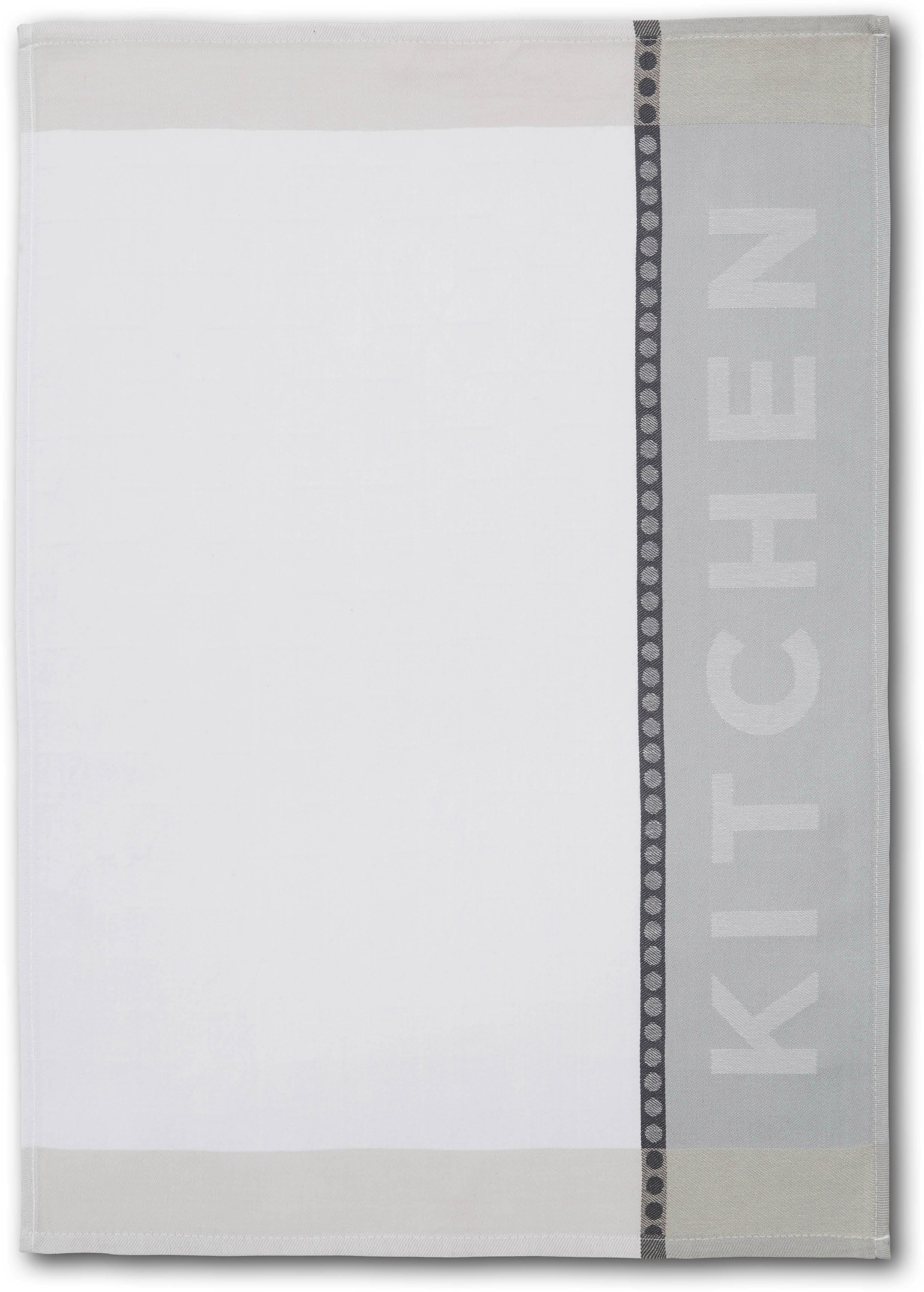 Dyckhoff Geschirrtuch »HOME / KITCHEN, Maße je Tuch ca. 50x70 cm«, (Set, 6 tlg.), mit zwei verschiedenen Motiven