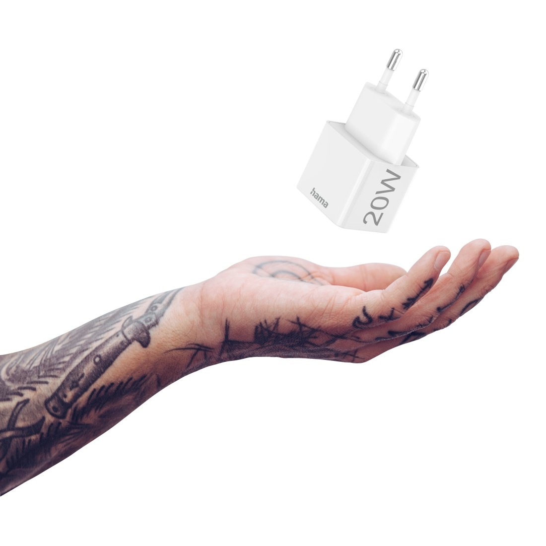 Hama USB-Ladegerät »Mini Ladegerät Smartphone, Power Delivery (PD)/Qualcomm®, 20 W, Weiß«, (1 St.)