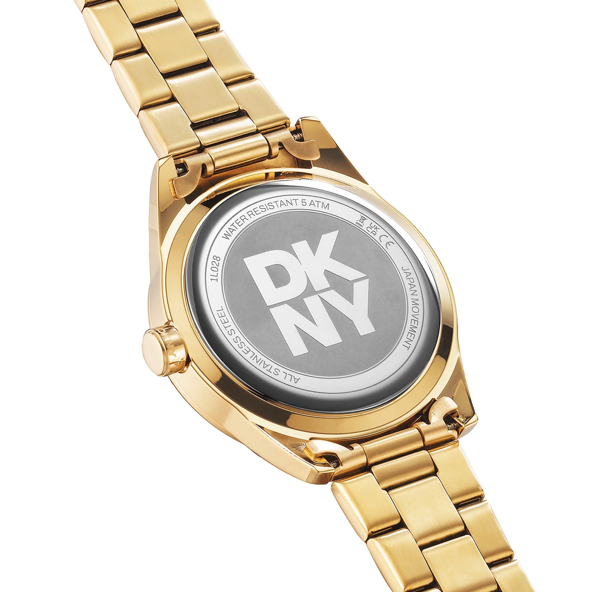 DKNY Quarzuhr »Nolita Sport« Armbanduhr, Damenuhr, Edelstahlarmband, analog, Tag