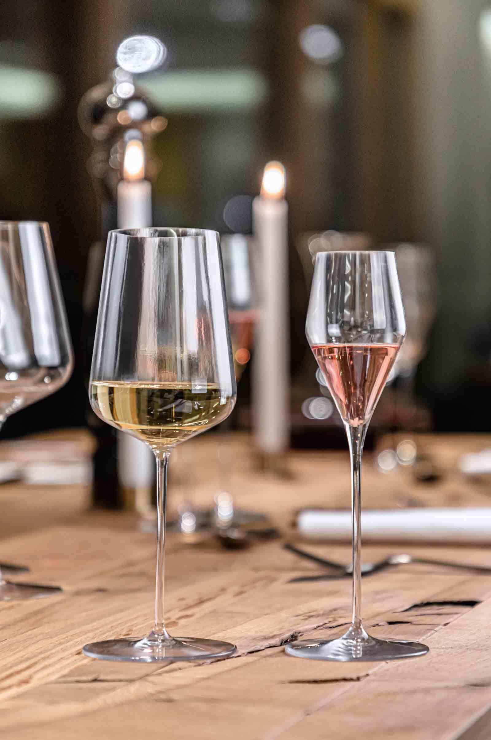 SPIEGELAU Champagnerglas »Weißweingläser + Poliertuch Definition 430 ml 2er Set transparent«