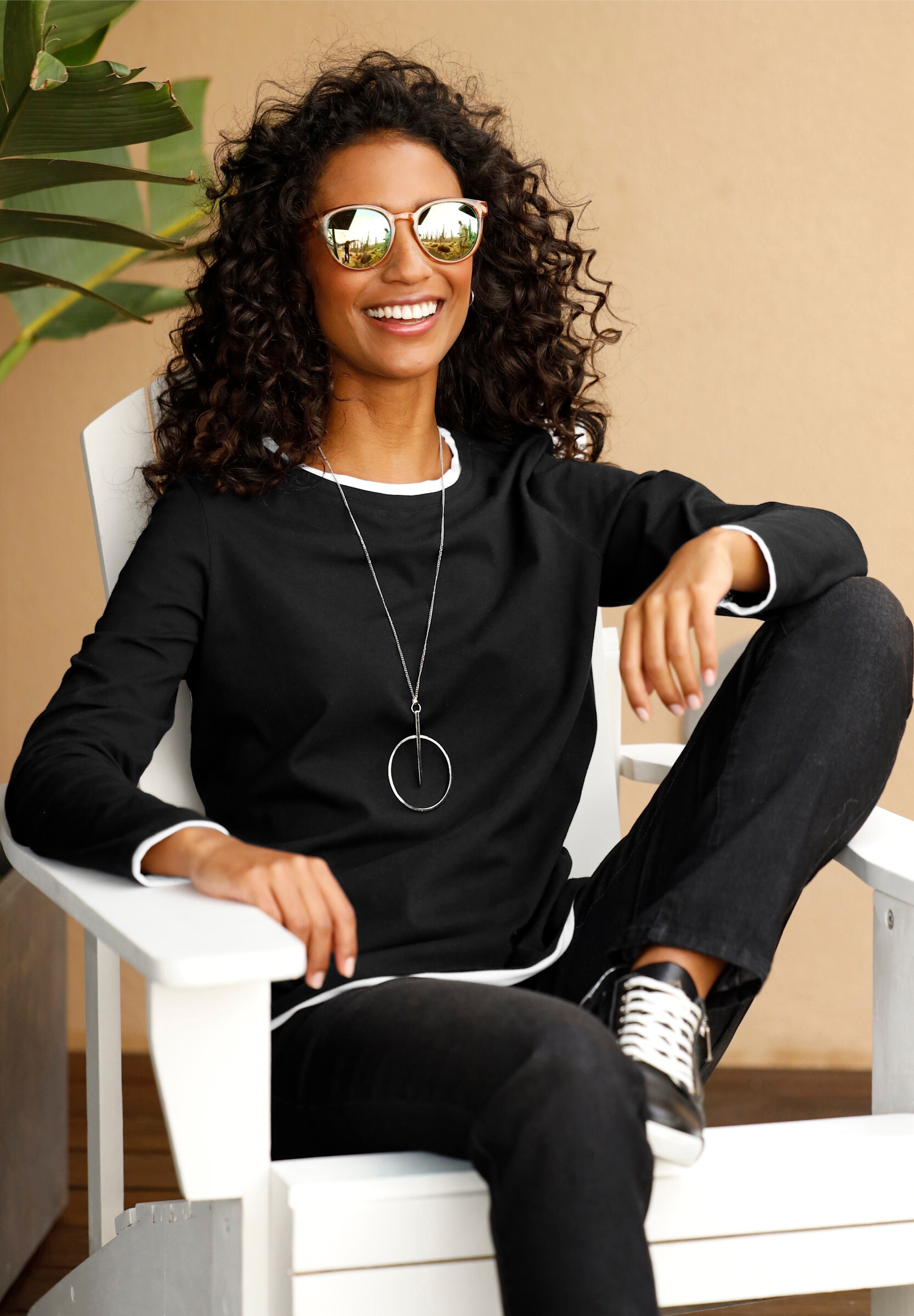 heine 2-in-1-Shirt »Langarm-Shirt Rundhalsshirt«