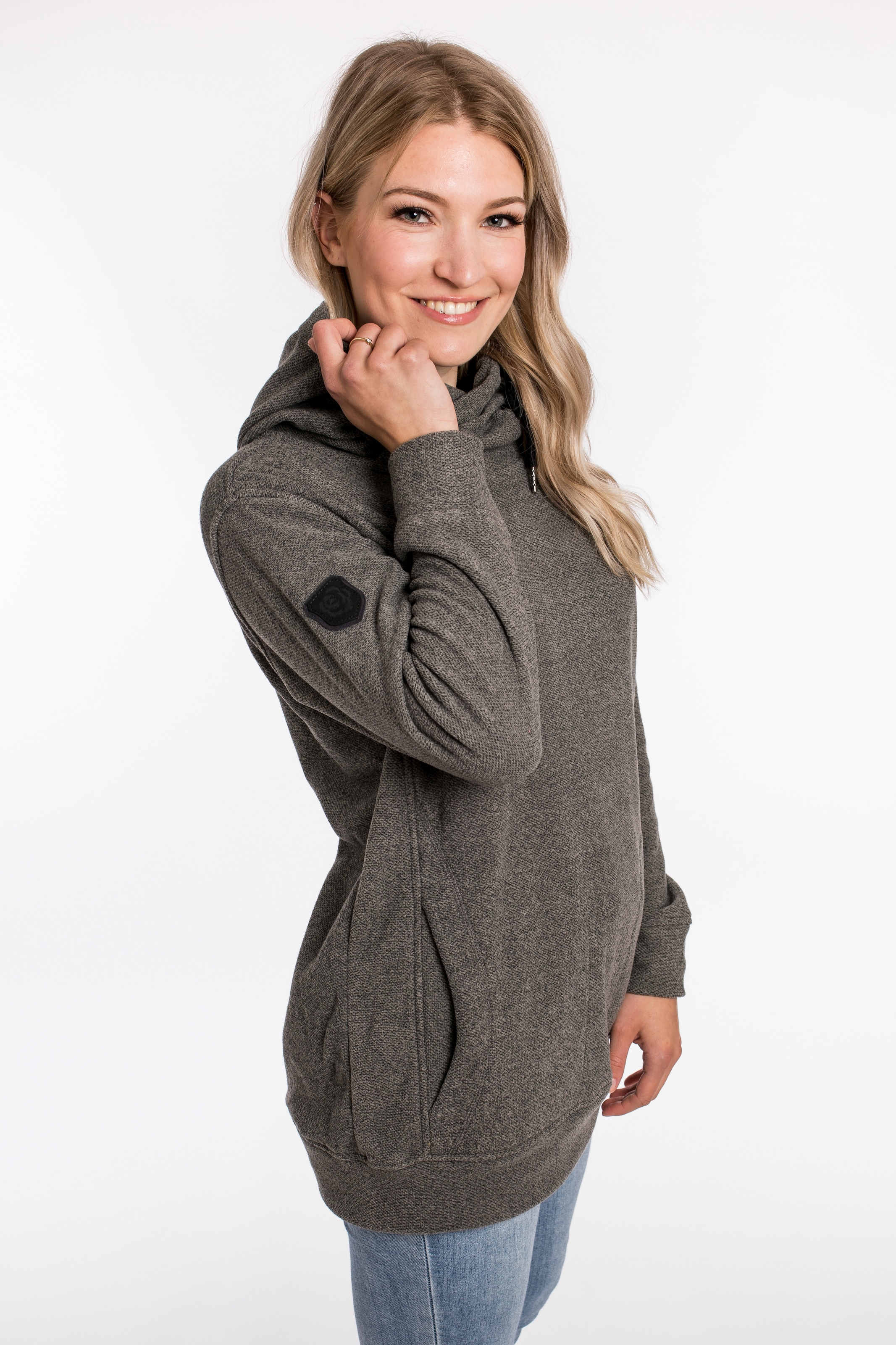 DEPROC Active Kapuzensweatshirt »SWEAT ALBERTA WOMEN«, aus funktionalem Piqué-Fleece