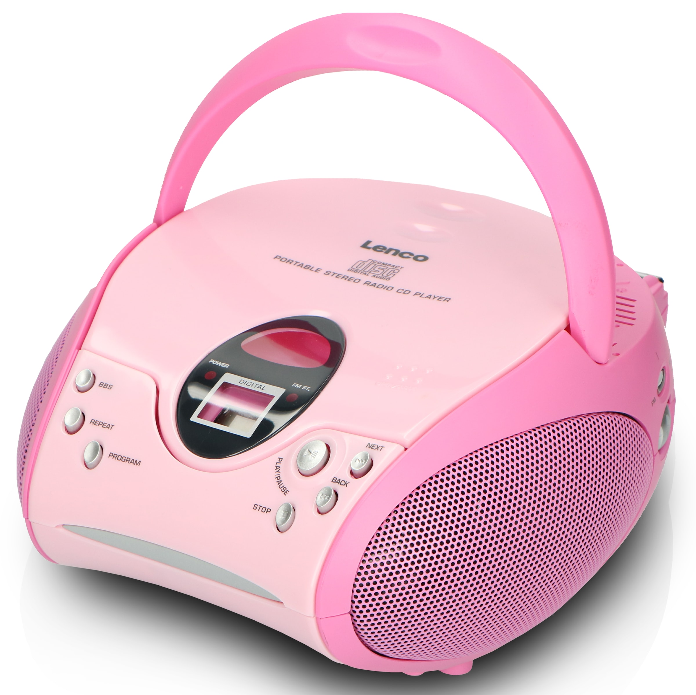 Lenco Boombox »SCD-24«, (FM-Tuner 2 W), batteriebetrieb möglich