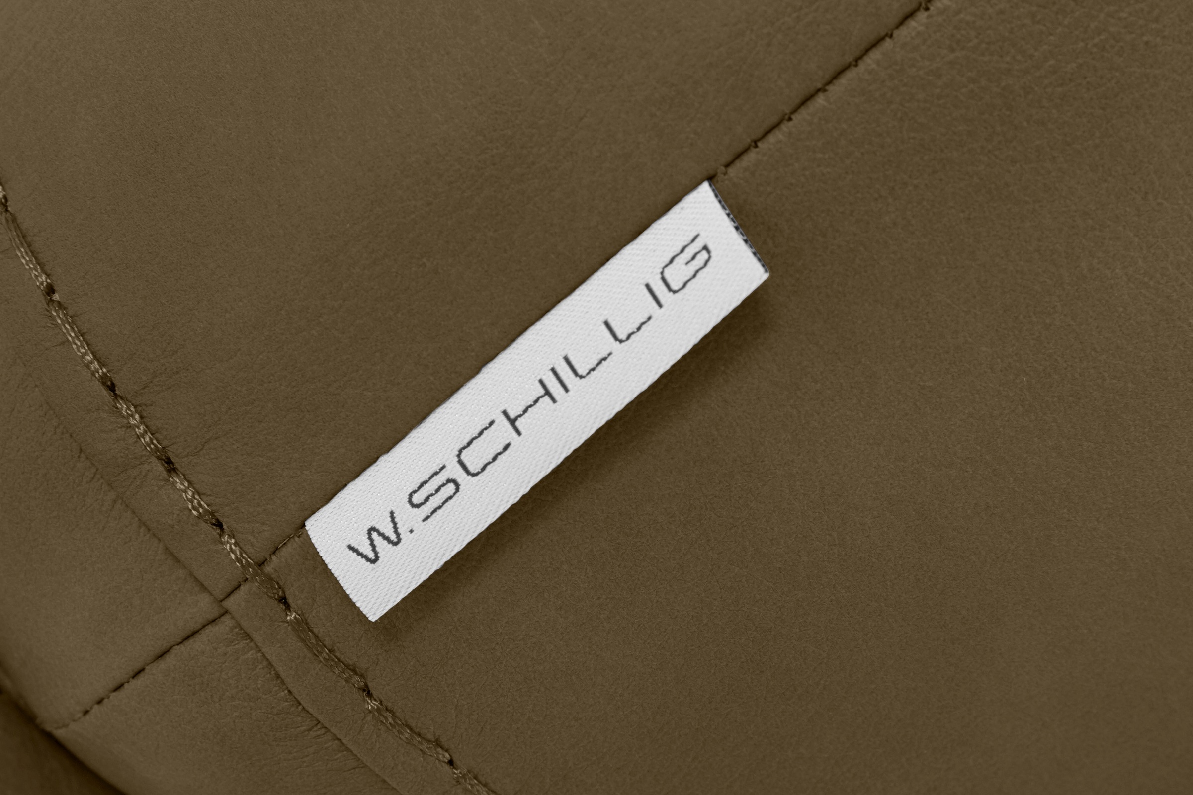 W.SCHILLIG Hocker »montanaa«, mit Metallkufen in Silber matt, Breite 71 cm