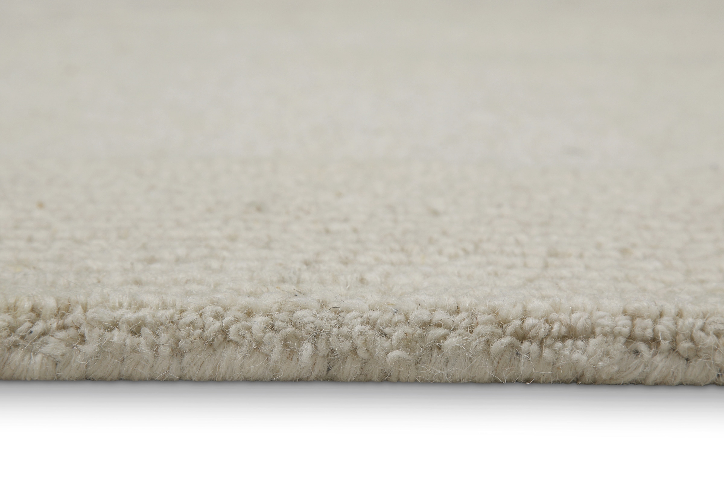 Wecon home Wollteppich »Hamptons TWENTYONE«, rund, 15 mm Höhe, Schurwolle, Kurzflor, Wohnzimmer, Schlafzimmer, elegant, Bordüre