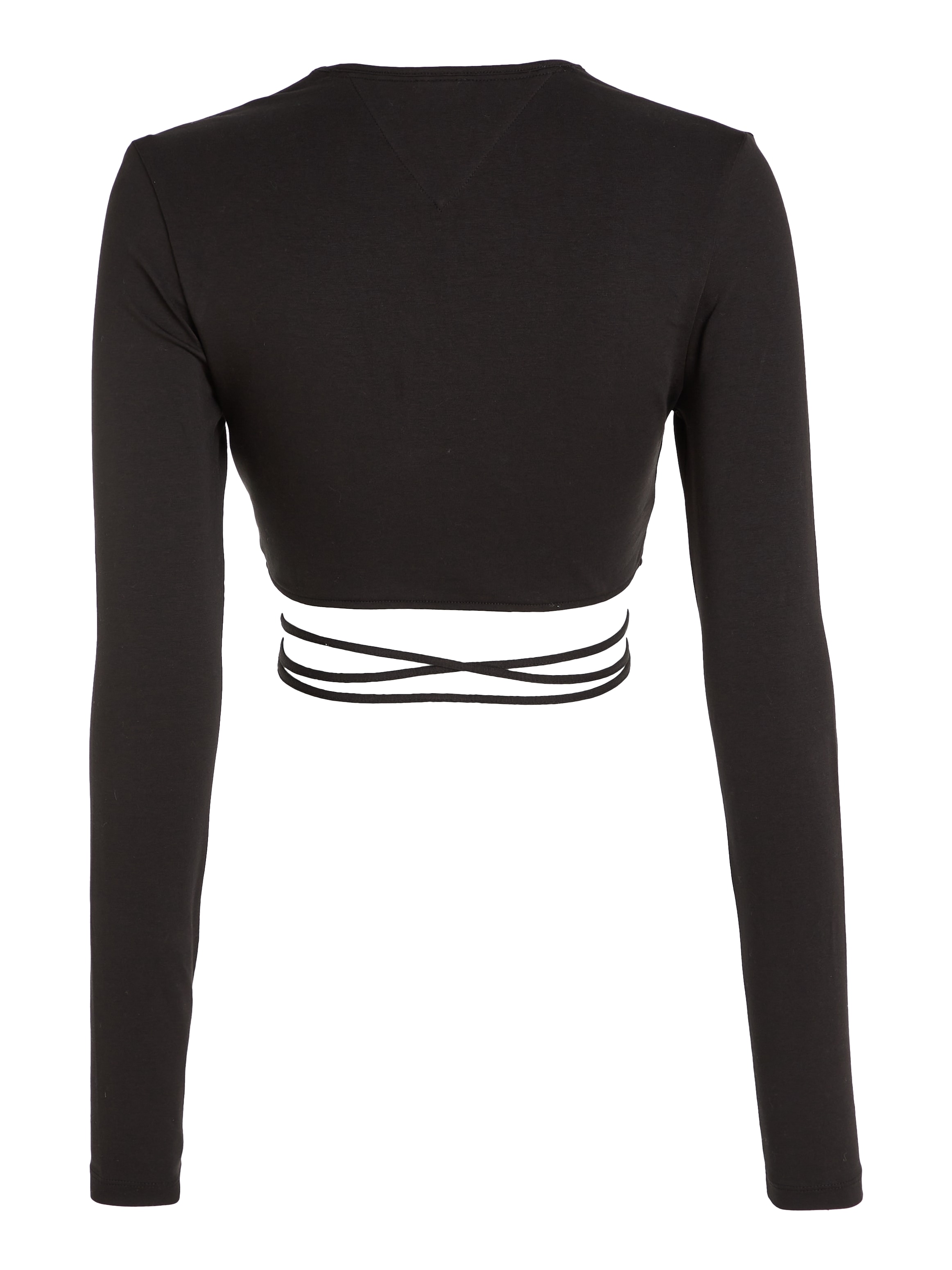 Tommy Jeans Langarmshirt »TJW TIE WRAP TOP«, mit Tommy Jeans Markenlabel