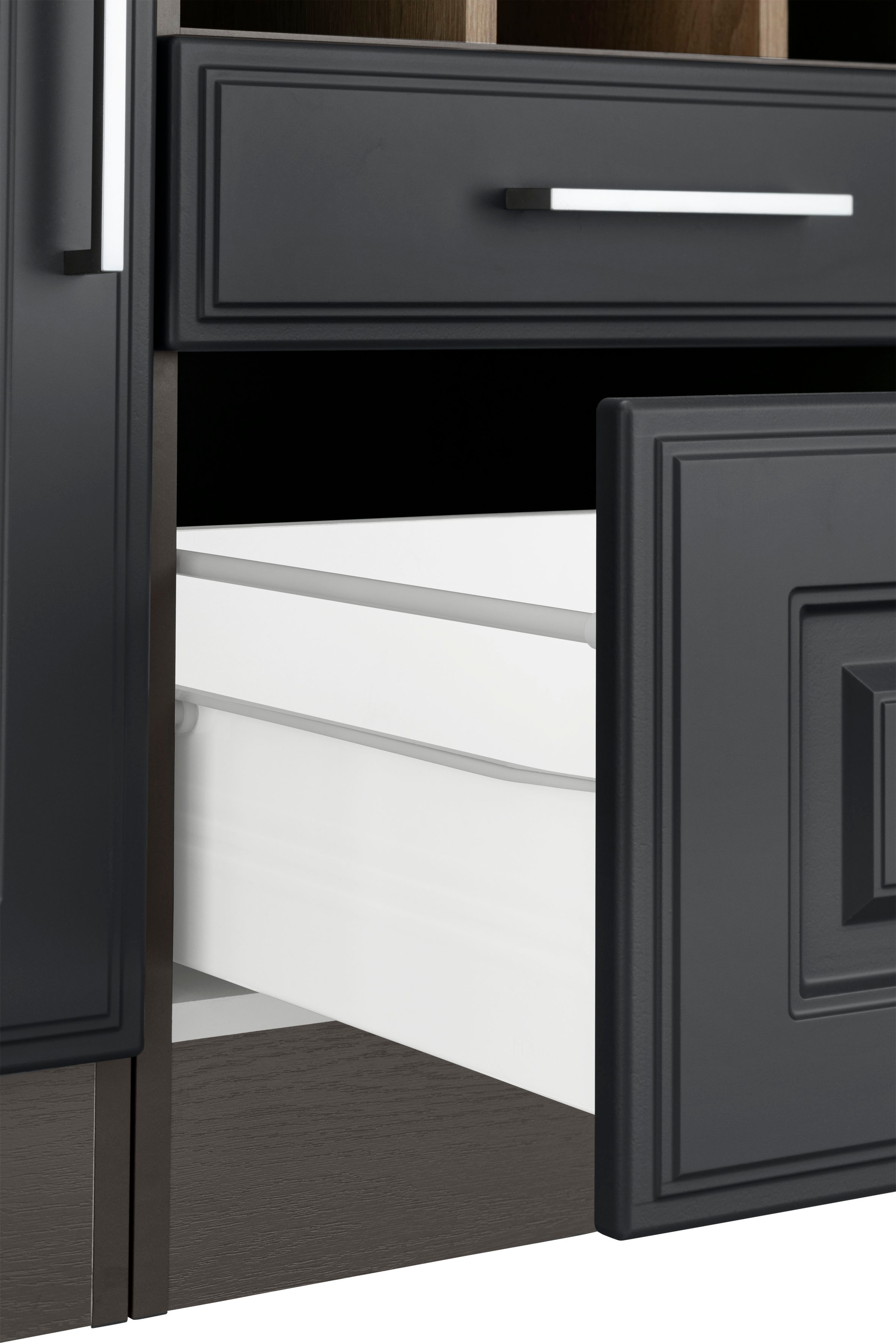 KOCHSTATION Unterschrank »KS-Stockholm«, 150 cm breit, hochwertige MDF-Fronten mit Fräsung, viel Stauraum