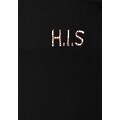 H.I.S 3/4-Sweathose, mit metallisch glänzenden Details; Große Größe