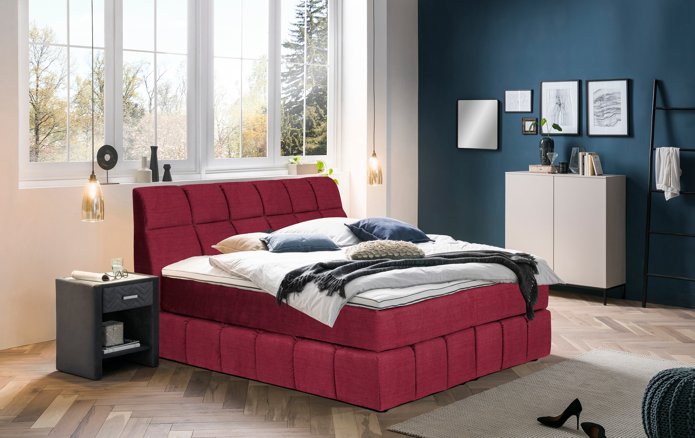 Home affaire Boxspringbett »Paxton« Neue Toppervarianten!