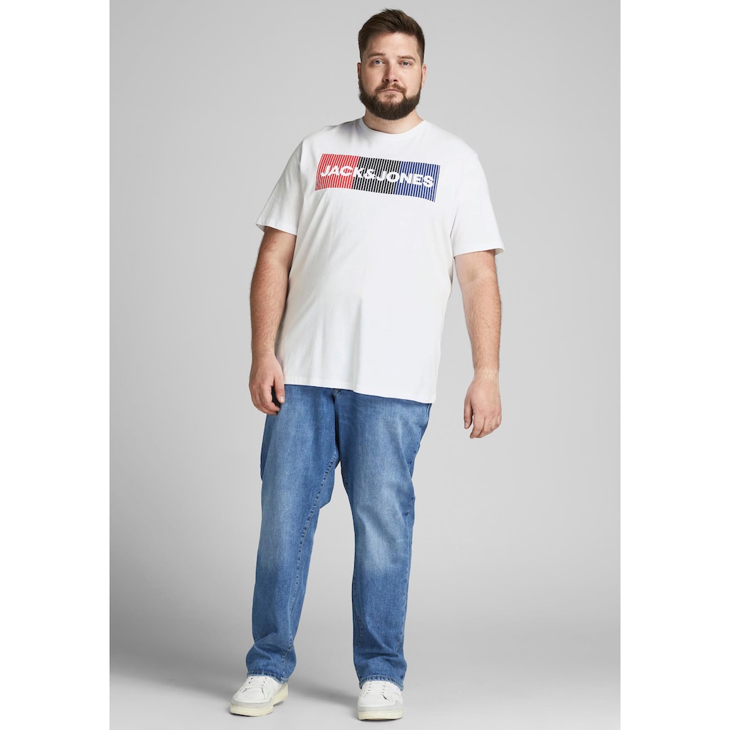 Jack & Jones PlusSize T-Shirt »CORP LOGO TEE« Bis Größe 6XL