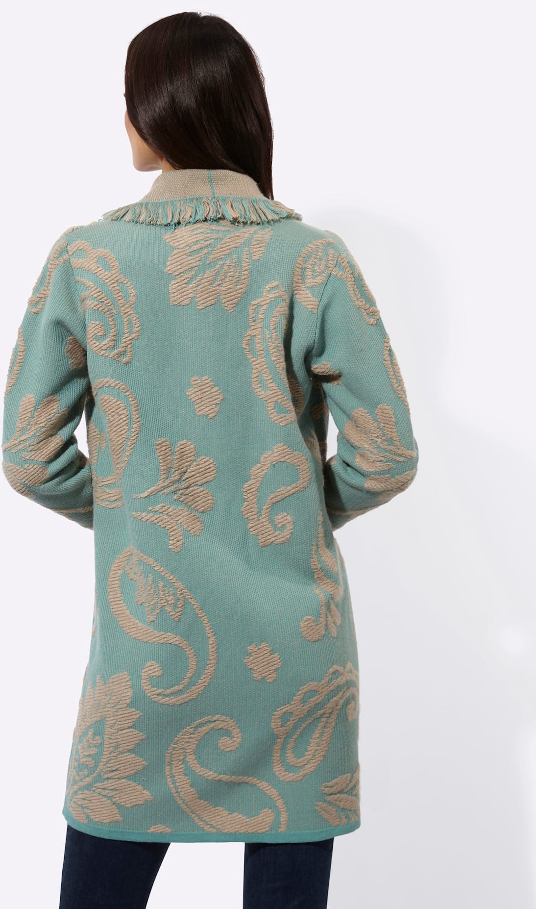 creation L Jacquardstrickjacke